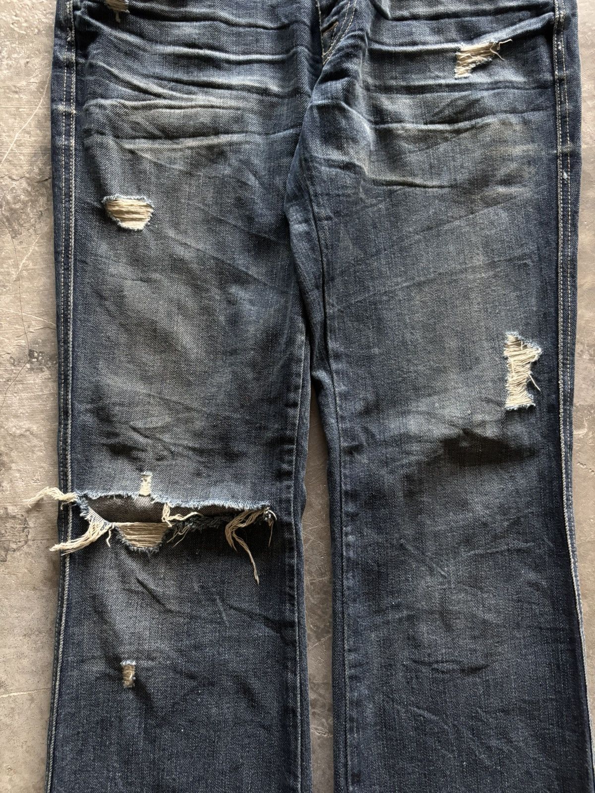 If Six Was Nine 7 FOR ALL MANKIND flare distressed bootcut kendrick lamar Size US 30 / EU 46 - 10 Thumbnail