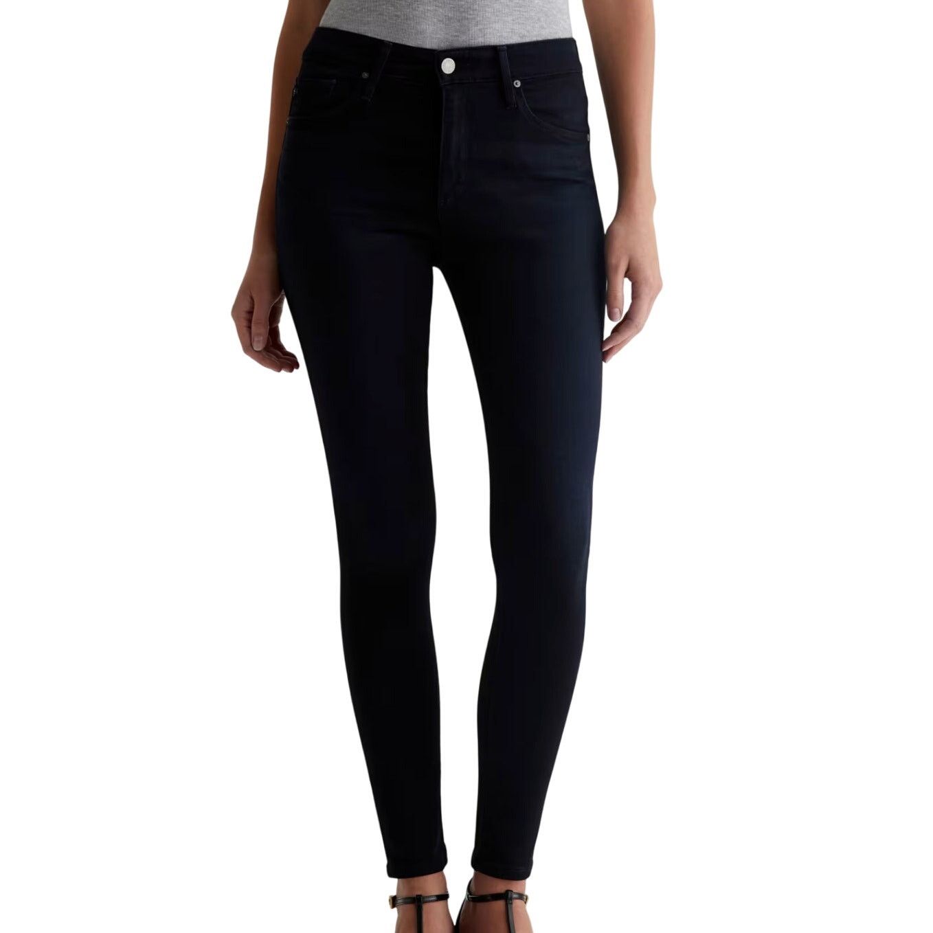 AG Adriano Goldschmied AG Adriano Goldschmied Farrah High Rise Skinny Ankle Jeans Size 27" / US 4 / IT 40 - 2 Thumbnail