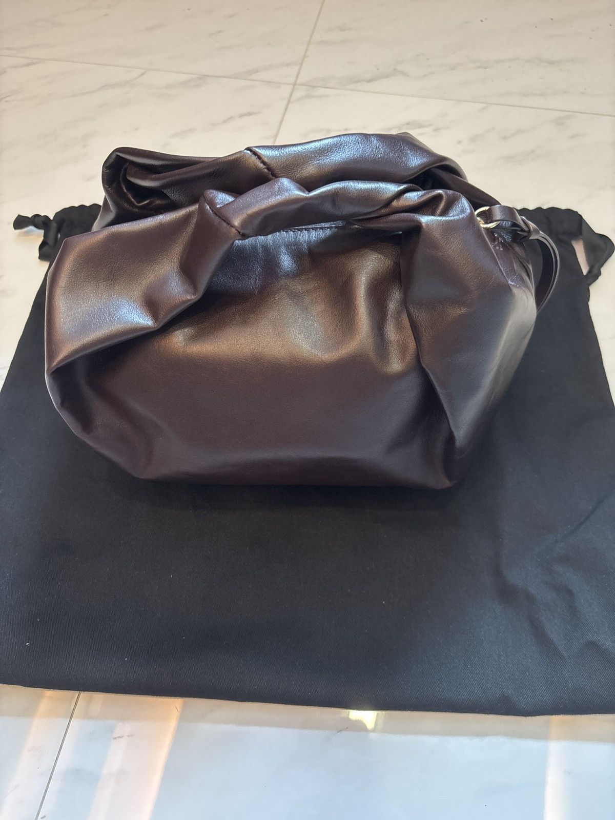 Dries Van Noten Dries Van Noten Burgundy Twisted Bag Size ONE SIZE - 2 Thumbnail