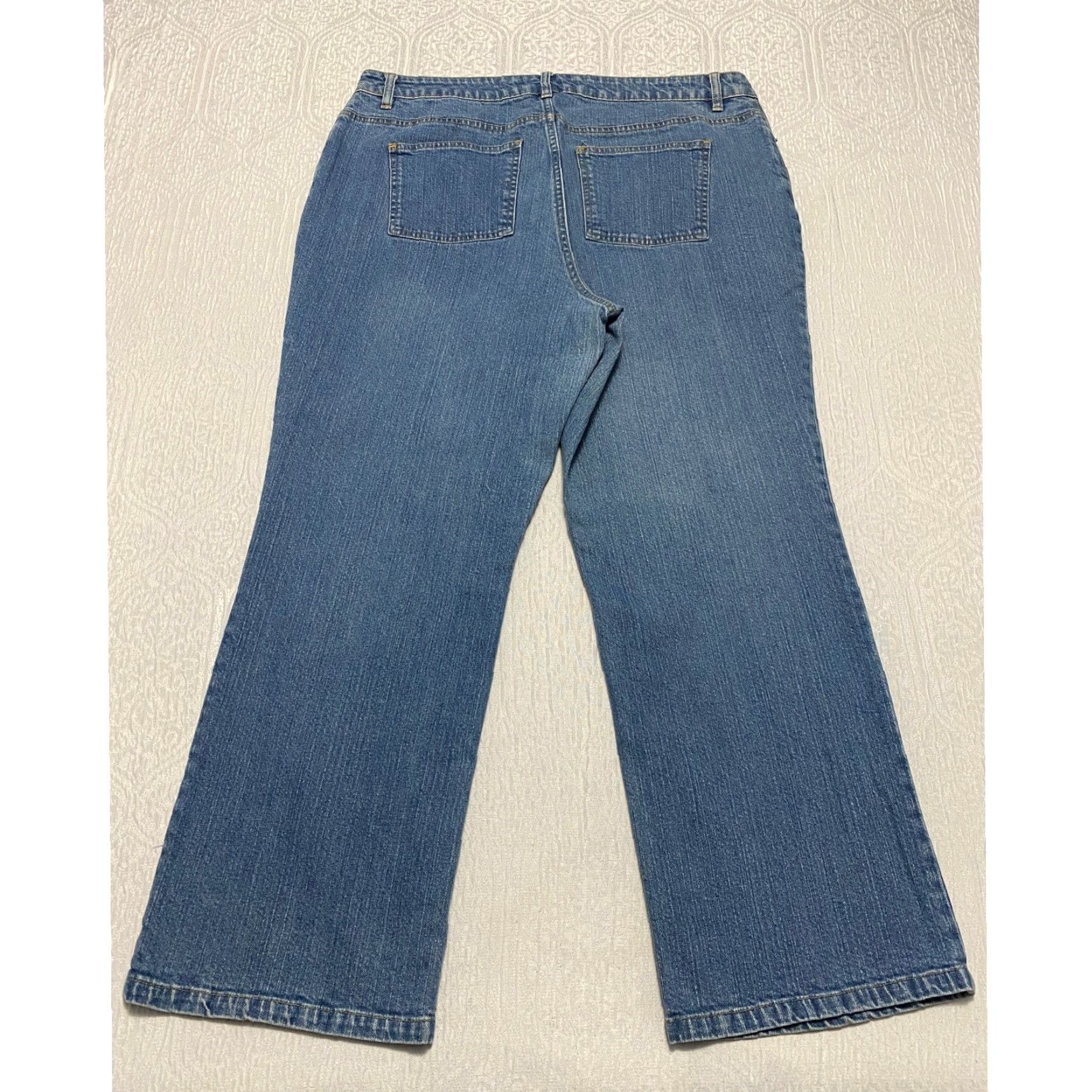 Route 66 VINTAGE Route 66 Bootcut Jeans Women's Plus Size 18 Short Blue 36x27 Casual Denim Pockets Comfort Size 40" / US 18 - 2 Thumbnail