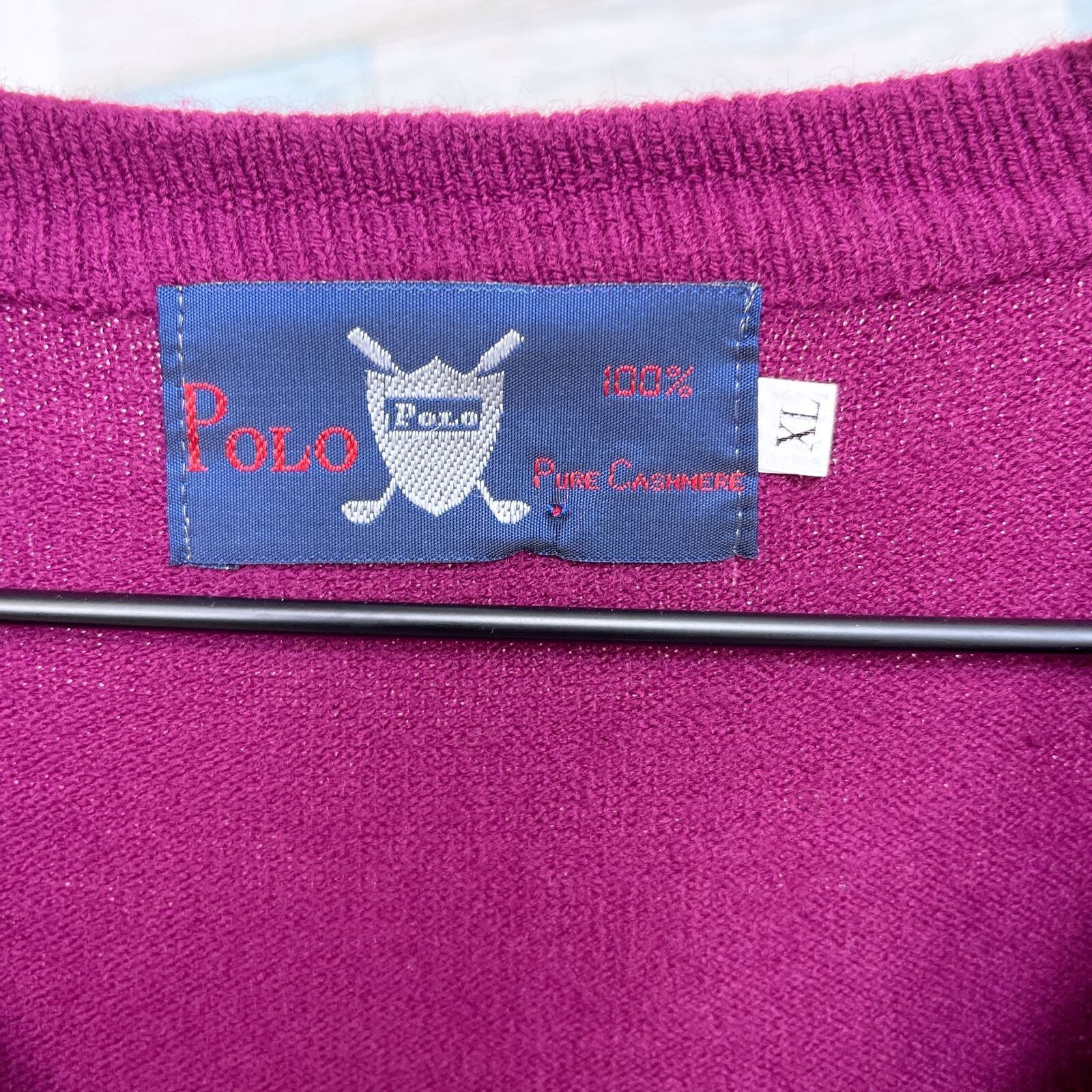 Polo Ralph Lauren POLO Ralph Lauren Cashmere Sweater Red Golf VTG Mens XL Size US XL / EU 56 / 4 - 6 Thumbnail