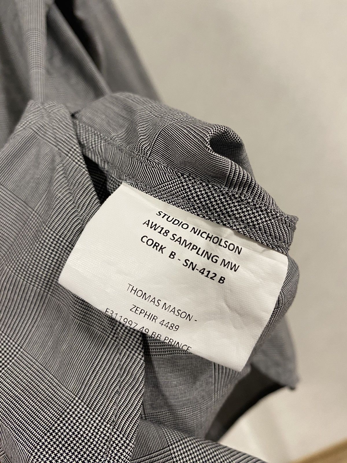Studio Nicholson Studio Nicholson Of Wales Check Cotton Shirt AW18 Sampling Size US M / EU 48-50 / 2 - 6 Thumbnail