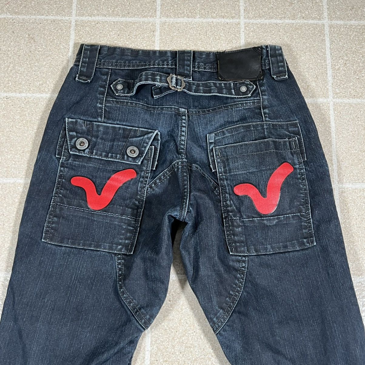 Voi Jeans Vtg VOI Jeans Y2K Denim Evisu Style Pockets Pants sz 28x31 Size US 28 / EU 44 - 2 Thumbnail