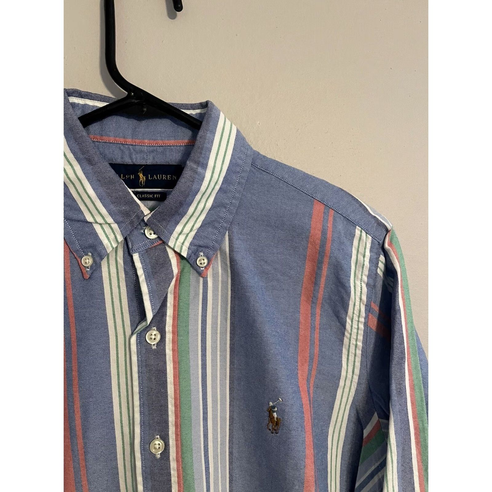 Polo Ralph Lauren Polo Ralph Lauren Classic Fit Pastel Striped L/S Button Up Shirt Men's S New Size US S / EU 44-46 / 1 - 2 Thumbnail