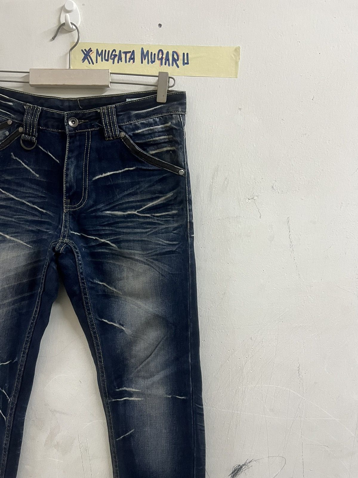 If Six Was Nine × Japanese Brand × Vintage SICK‼️SEMANTICS DESIGN DISTRESSED DENIM PANT Size US 30 / EU 46 - 5 Thumbnail