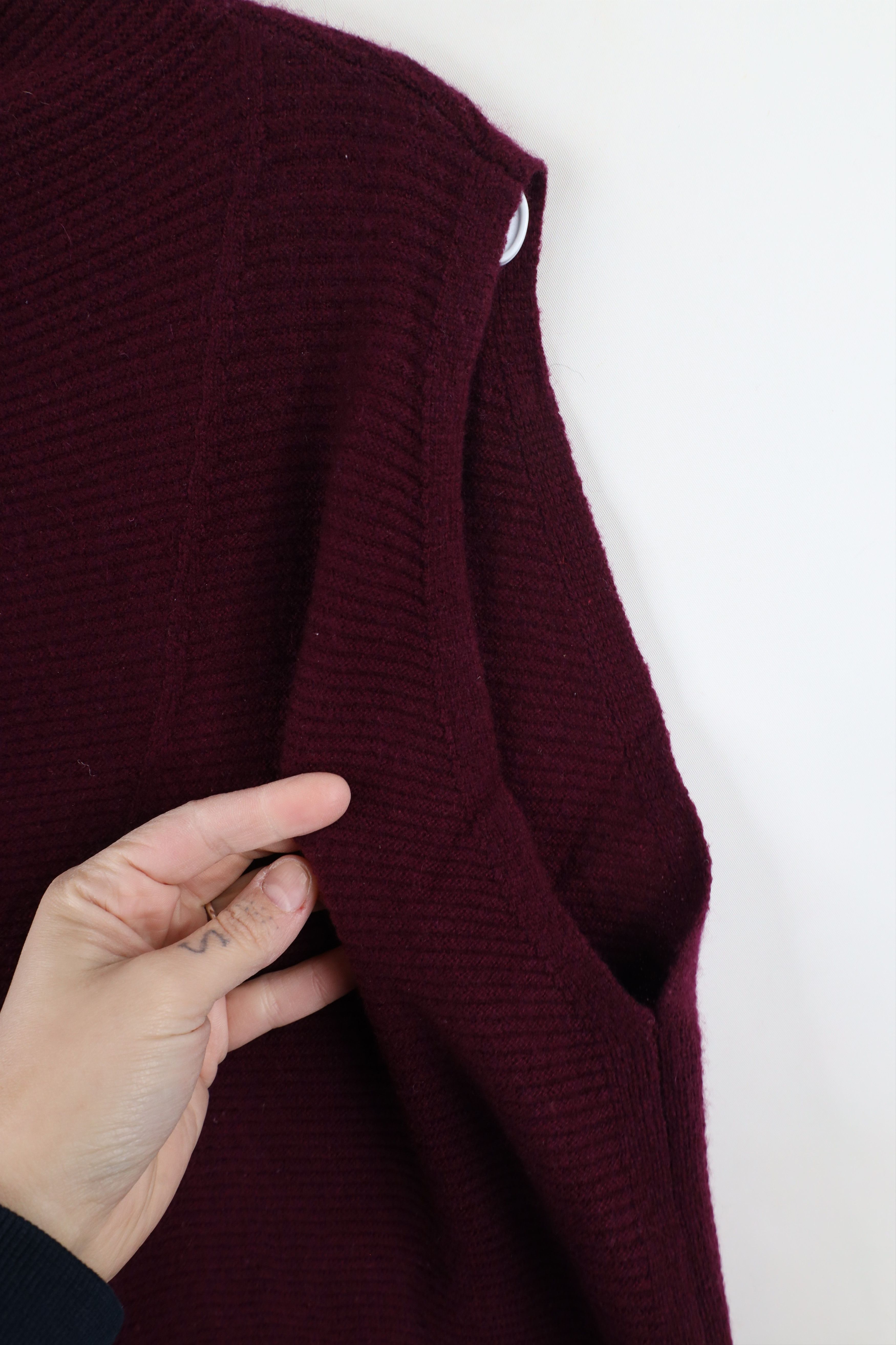 Vintage Vintage Y2K Babydoll Cashmere Ribbed Knit Sleeveless Sweater Size XXL / US 16-18 / IT 52-54 - 5 Thumbnail