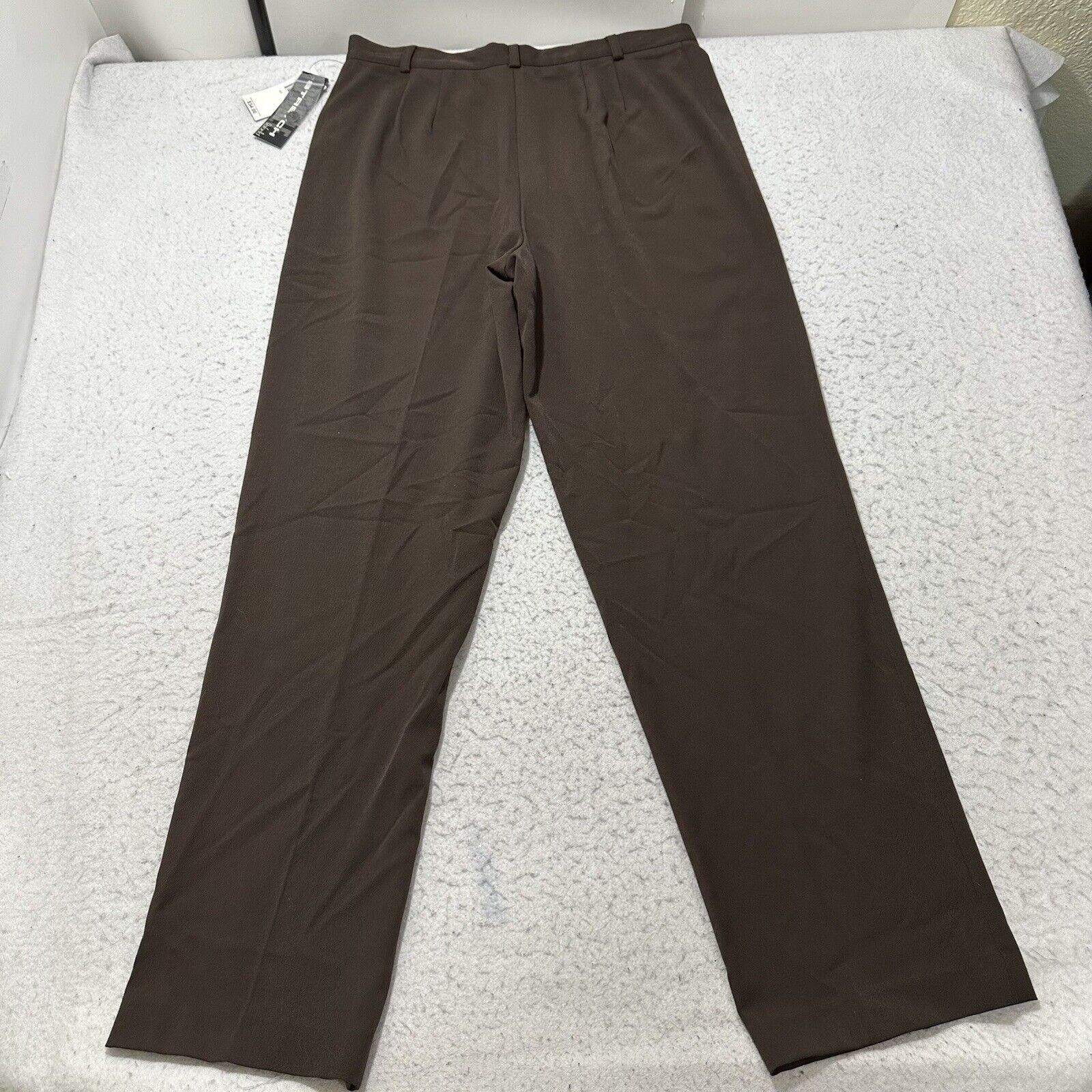 Other Vintage Rafaella 12 Straight Leg Pants Flat Front Brown Size 34" / US 12 / IT 48 - 6 Thumbnail