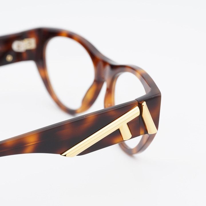 Fendi Fendi FE50092I 053 Women Eyeglasses Havana 52mm Cat Eye Fram Size ONE SIZE - 6 Thumbnail