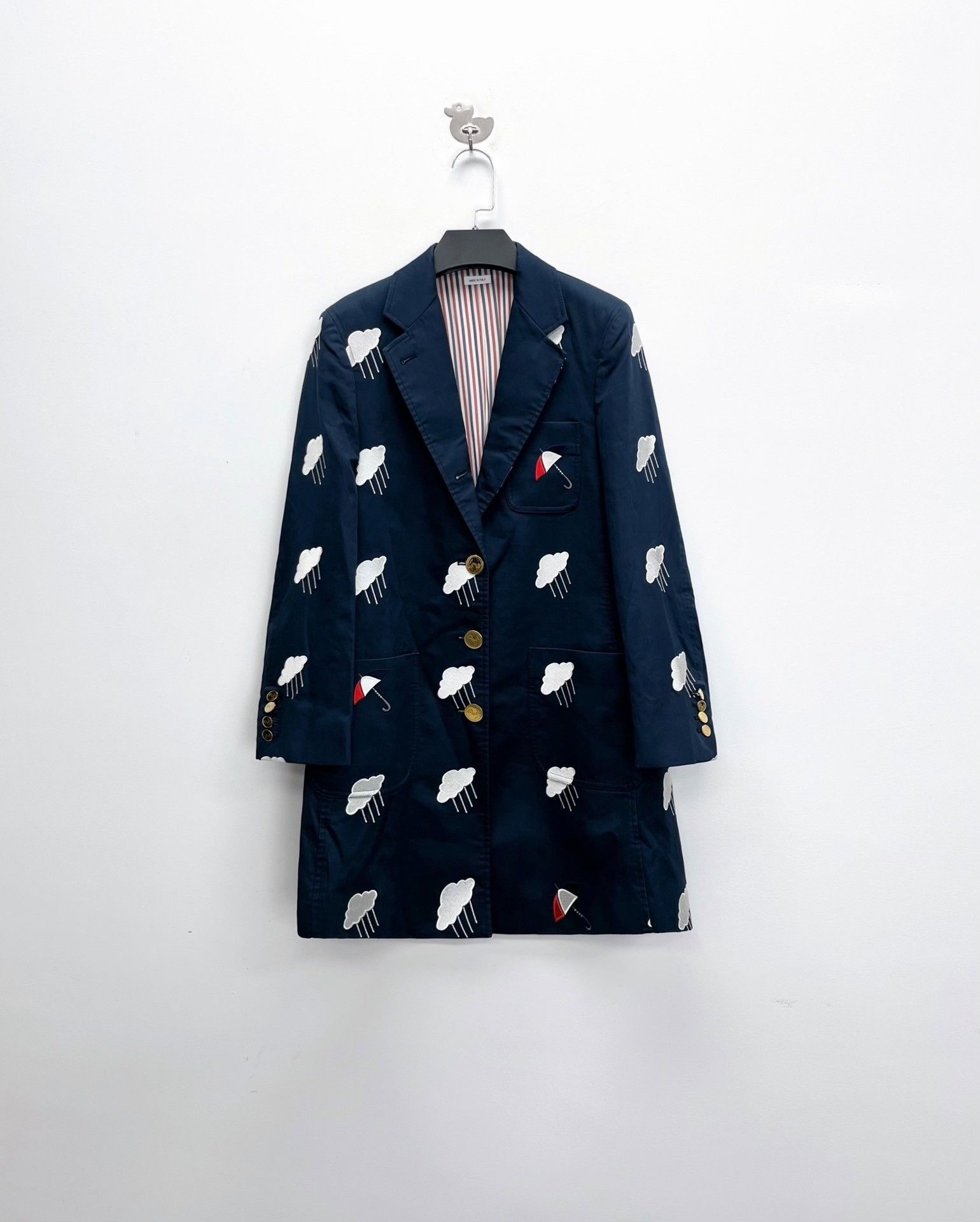 Thom Browne Thom Browne Navy Suit-Style Coat Size US XS / EU 42 / 0 - 1 Thumbnail