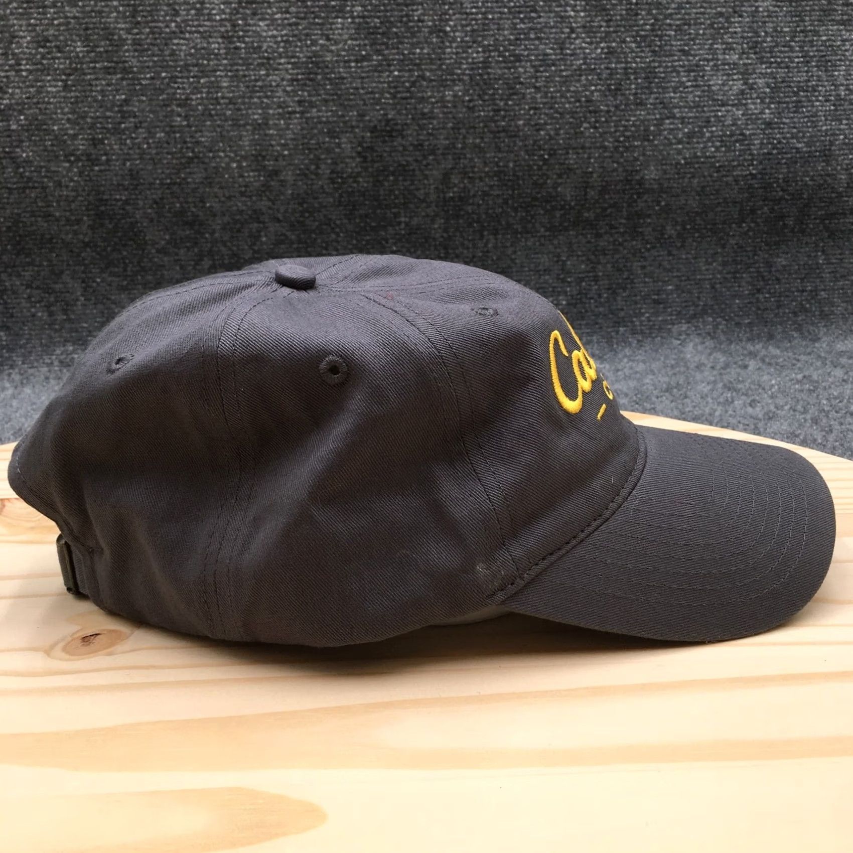 Vintage Cabela's Baseball Cap Hat Mens One Size Grey Adjustable Back Canvas Cotton Back Navy? Size ONE SIZE - 5 Thumbnail