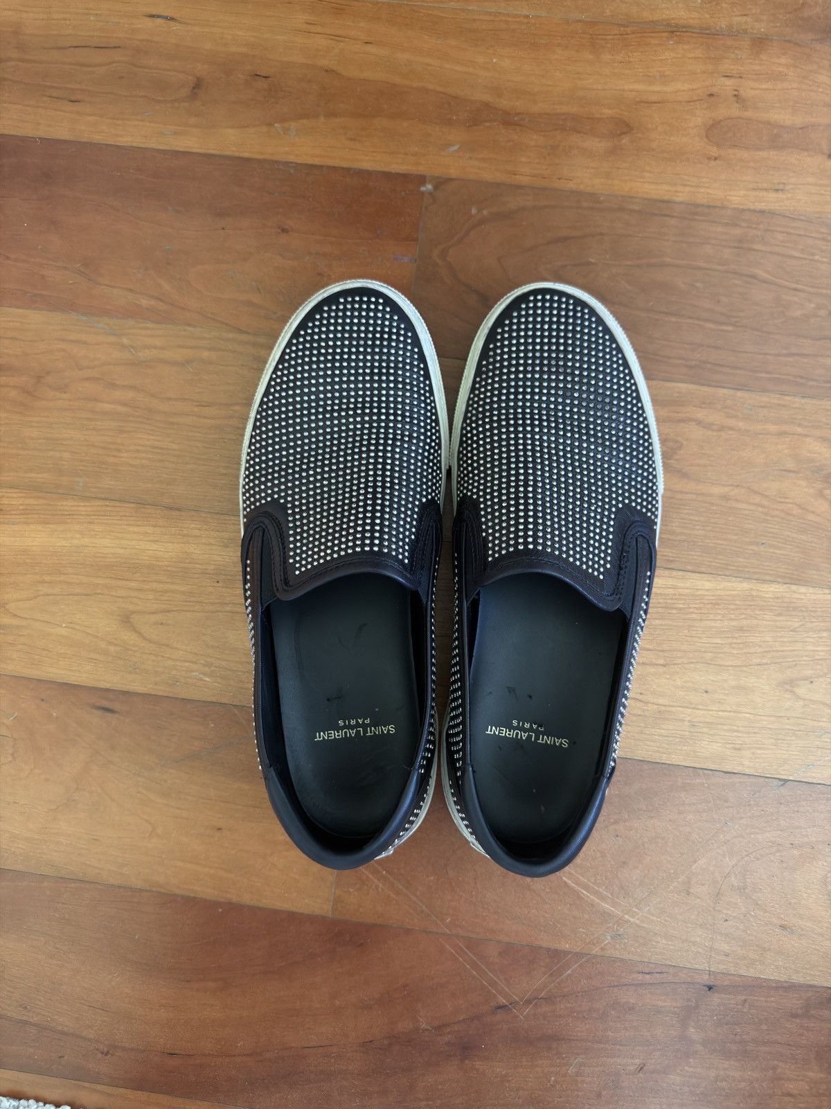 Saint Laurent Paris Slip Ons Studded - Saint Laurent Hedi Slimane Size US 9.5 / EU 42-43 - 2 Thumbnail