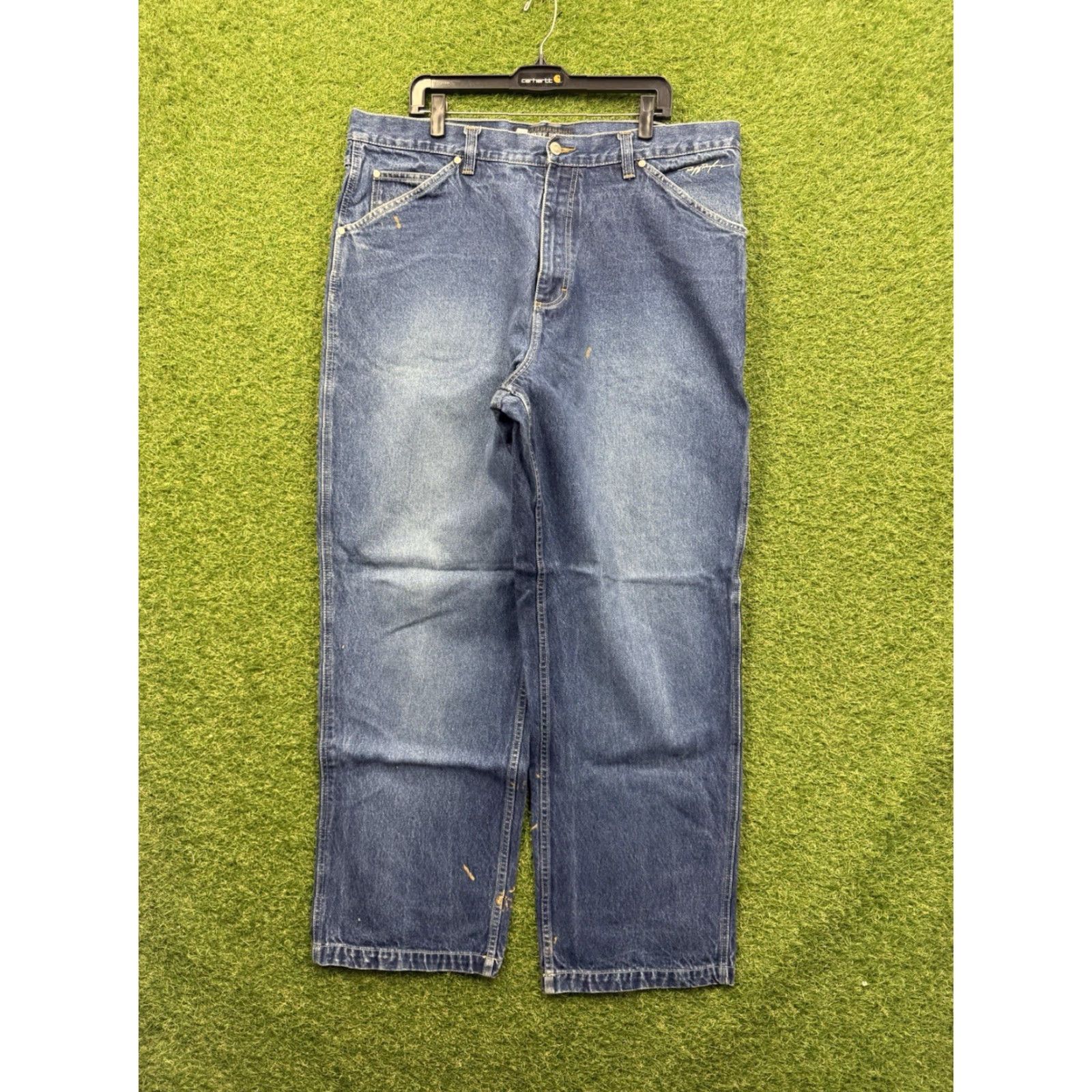 Vintage VINTAGE Ruff Ryders Jeans Mens 42x32 Blue Hip Hop Baggy 90s Casual Wide-Leg Relaxed 5-Pocket Denim Cotton DMX Mens Size US 42 / EU 58 - 2 Thumbnail