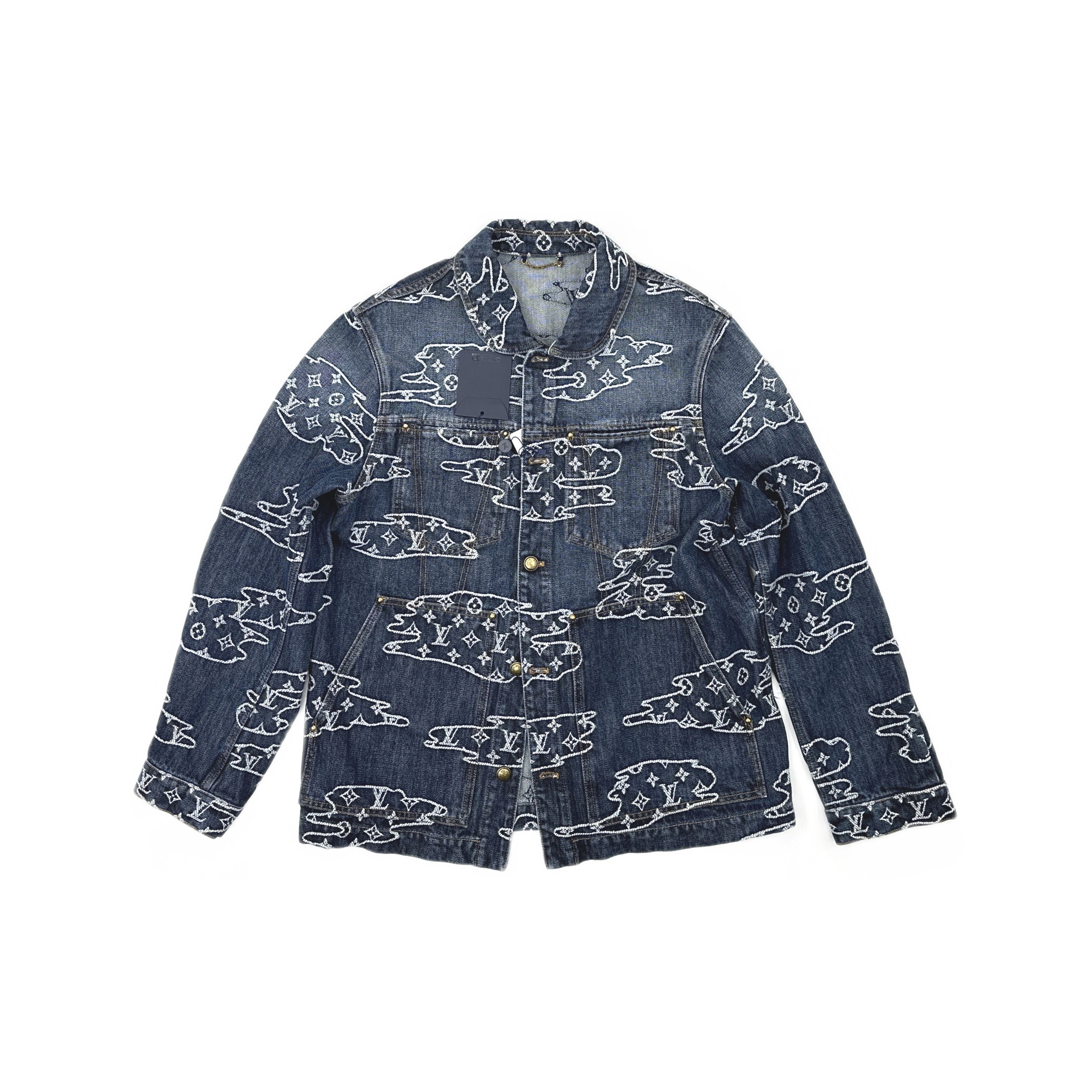 Louis Vuitton Louis Vuitton x Nigo Monogram Cloud Denim Jacket 48 Size US M / EU 48-50 / 2 - 1 Thumbnail
