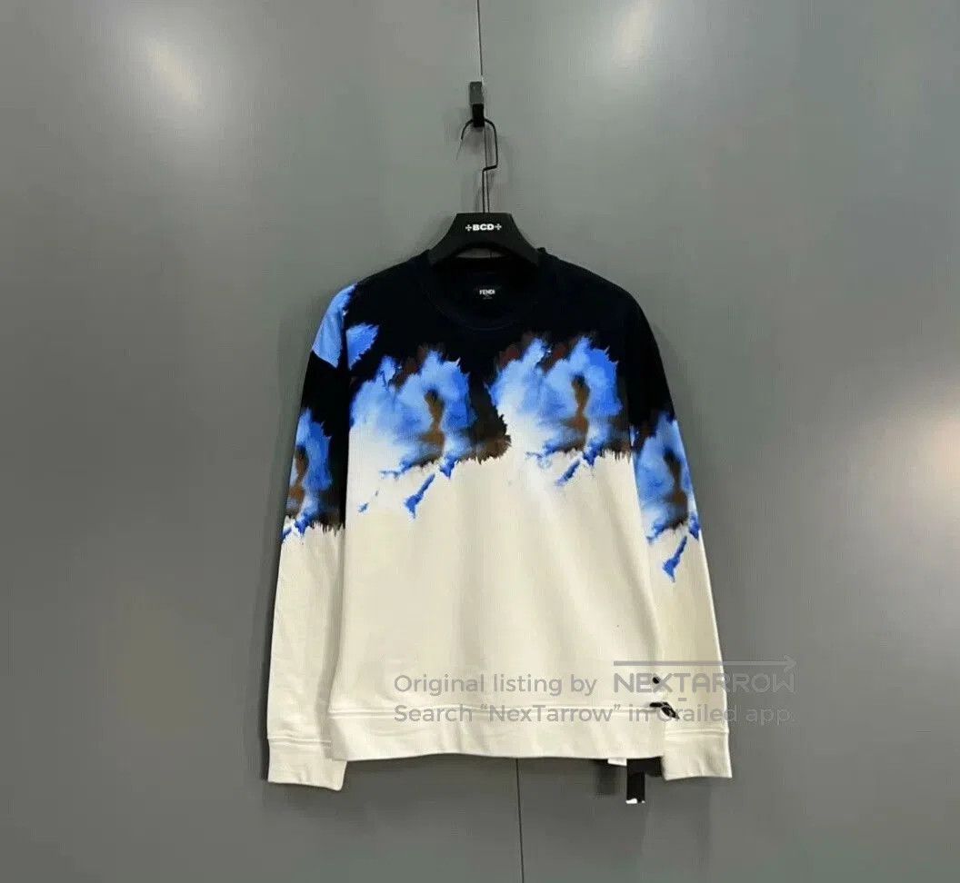 Fendi FENDI Gradient Print Crewneck Sweatshirt. Size US S / EU 44-46 / 1 - 1 Thumbnail