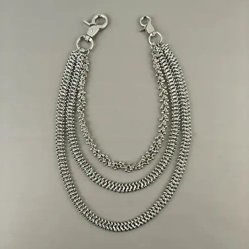 VIBE Cuban Style Stainless Steel Pants Chain Size ONE SIZE - 2 Thumbnail