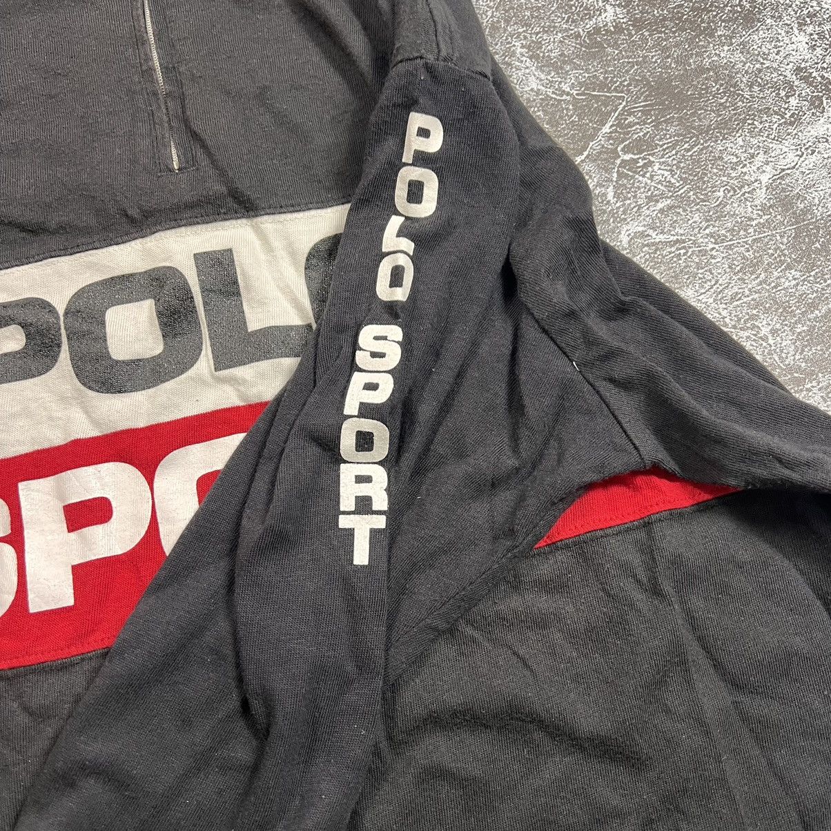 Polo Ralph Lauren × Ralph Lauren × Vintage Vintage Polo Sport Ralph Lauren Half Zip Sweatshirt Big Logo Size US L / EU 52-54 / 3 - 4 Thumbnail