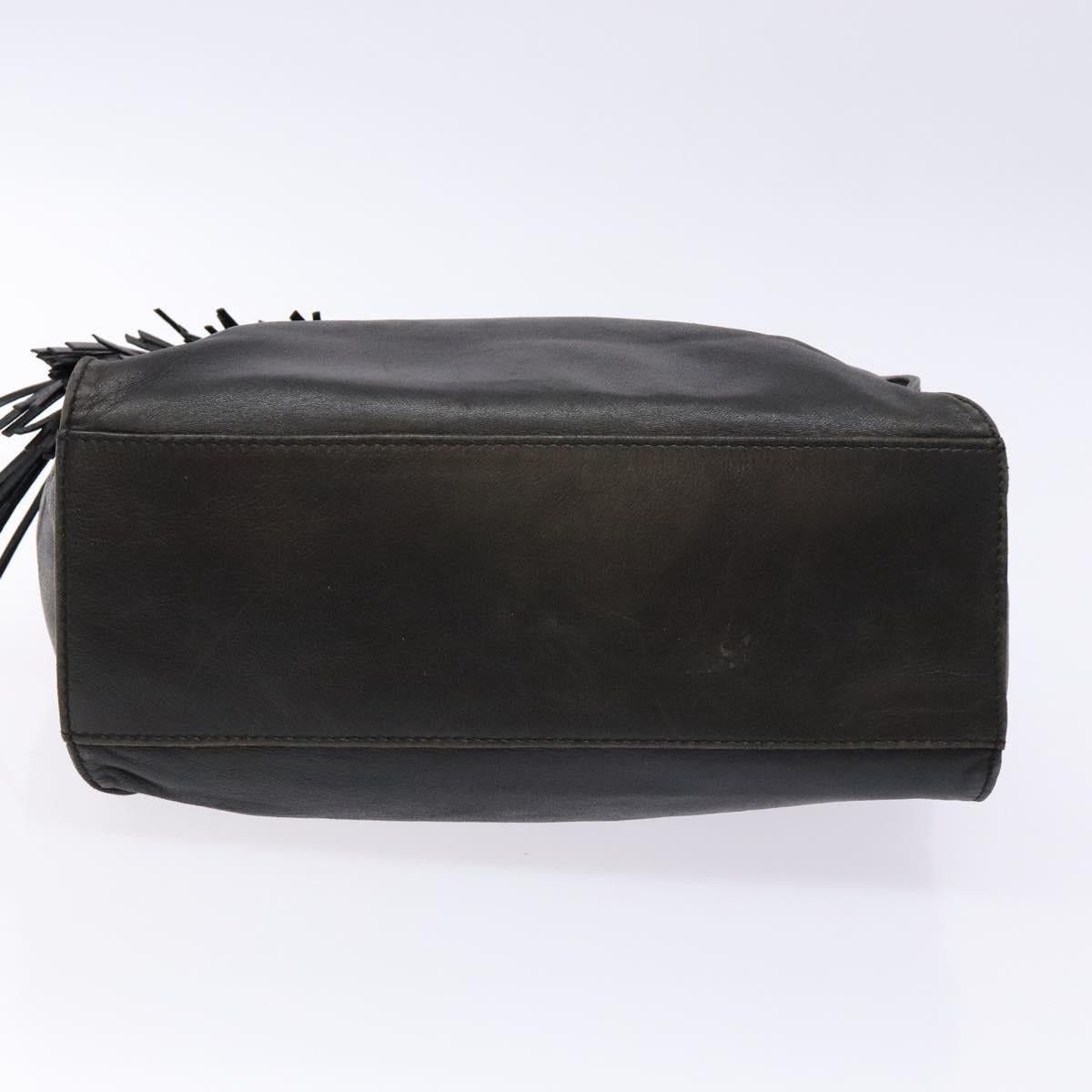 Prada PRADA Hand Bag Leather Black Size ONE SIZE - 9 Thumbnail