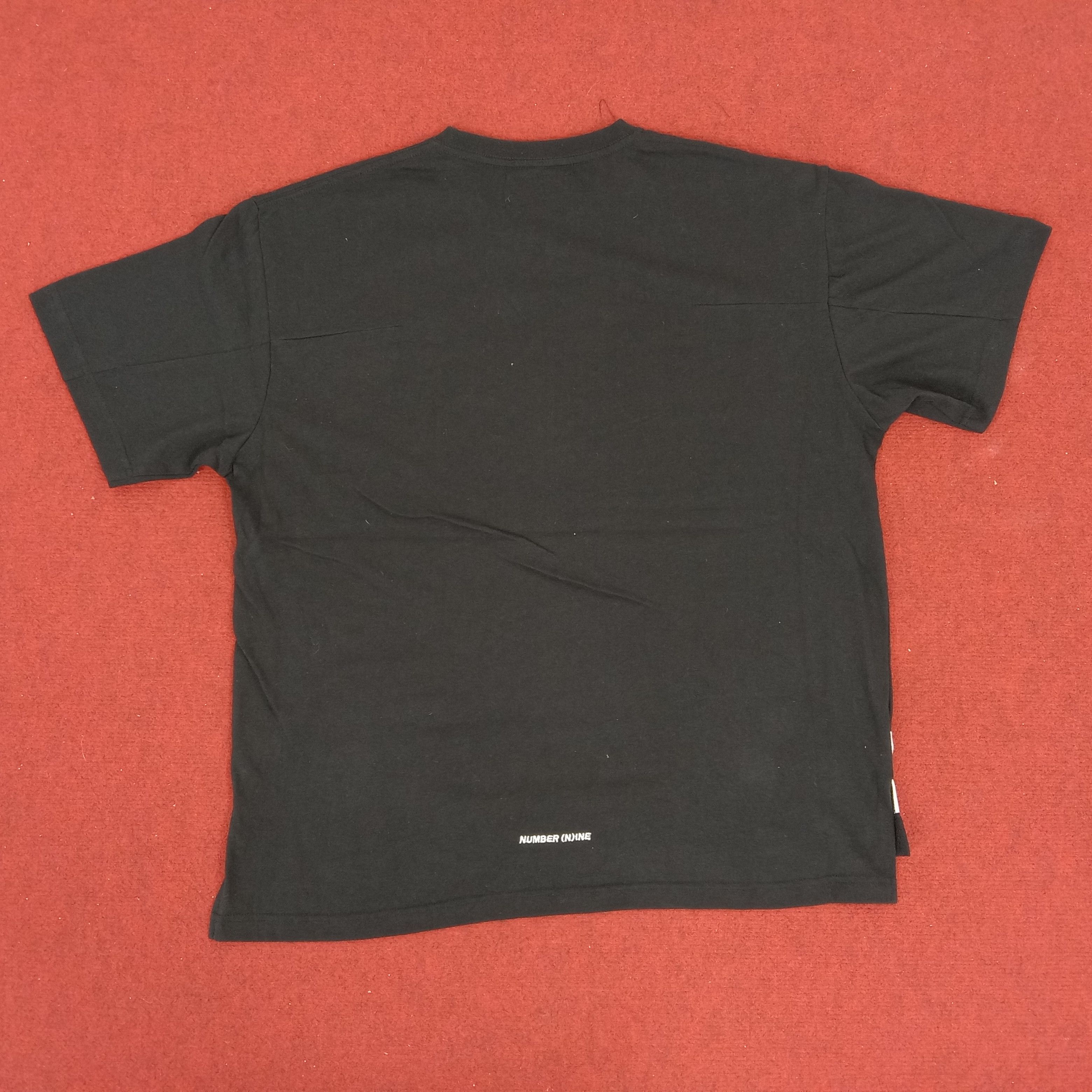Japanese Brand × Number (N)ine × Vintage Number Nine Japanese Brand Spell Out Rare Design Tshirt Size US XL / EU 56 / 4 - 3 Thumbnail