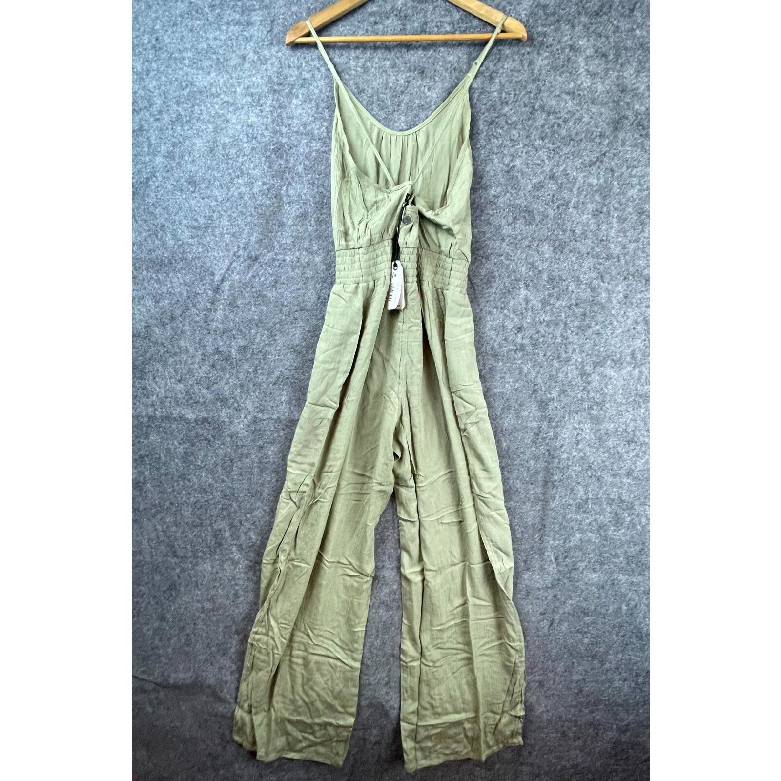 Prana prAna Fernie Wide Leg Jumpsuit Womens S Sweet Agave Light Size 27" / US 4 / IT 40 - 3 Thumbnail