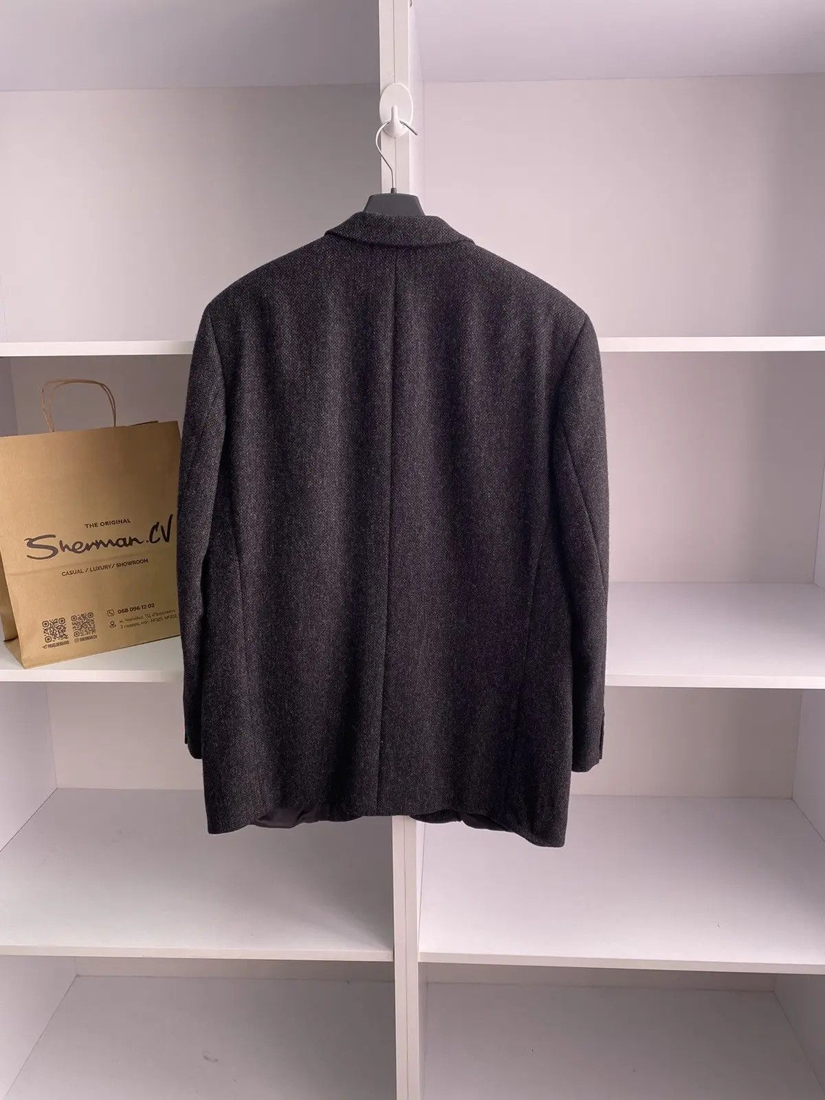 Saint Laurent Paris × Vintage × Yves Saint Laurent Vintage YSL Yves Saint Laurent Men's Wool Tweed Suit Jacket Size 40L - 13 Thumbnail