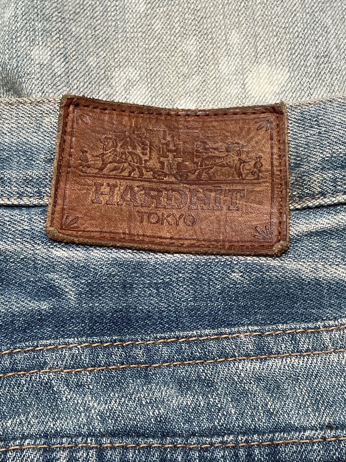 Designer × Japanese Brand × Vintage Vintage Japanese Brand Hardhit Flared Jeans 1990s Size US 32 / EU 48 - 10 Thumbnail