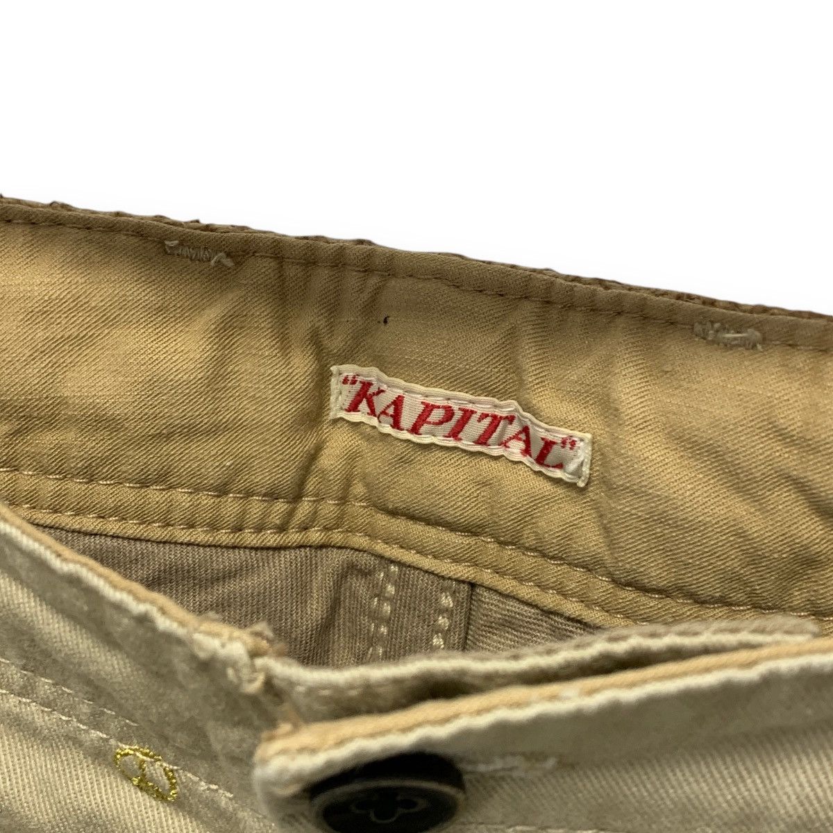 Kapital NO TARIFFS! Kapital Peace Logo Embroidery Pierro Pants Size US 29 - 6 Thumbnail