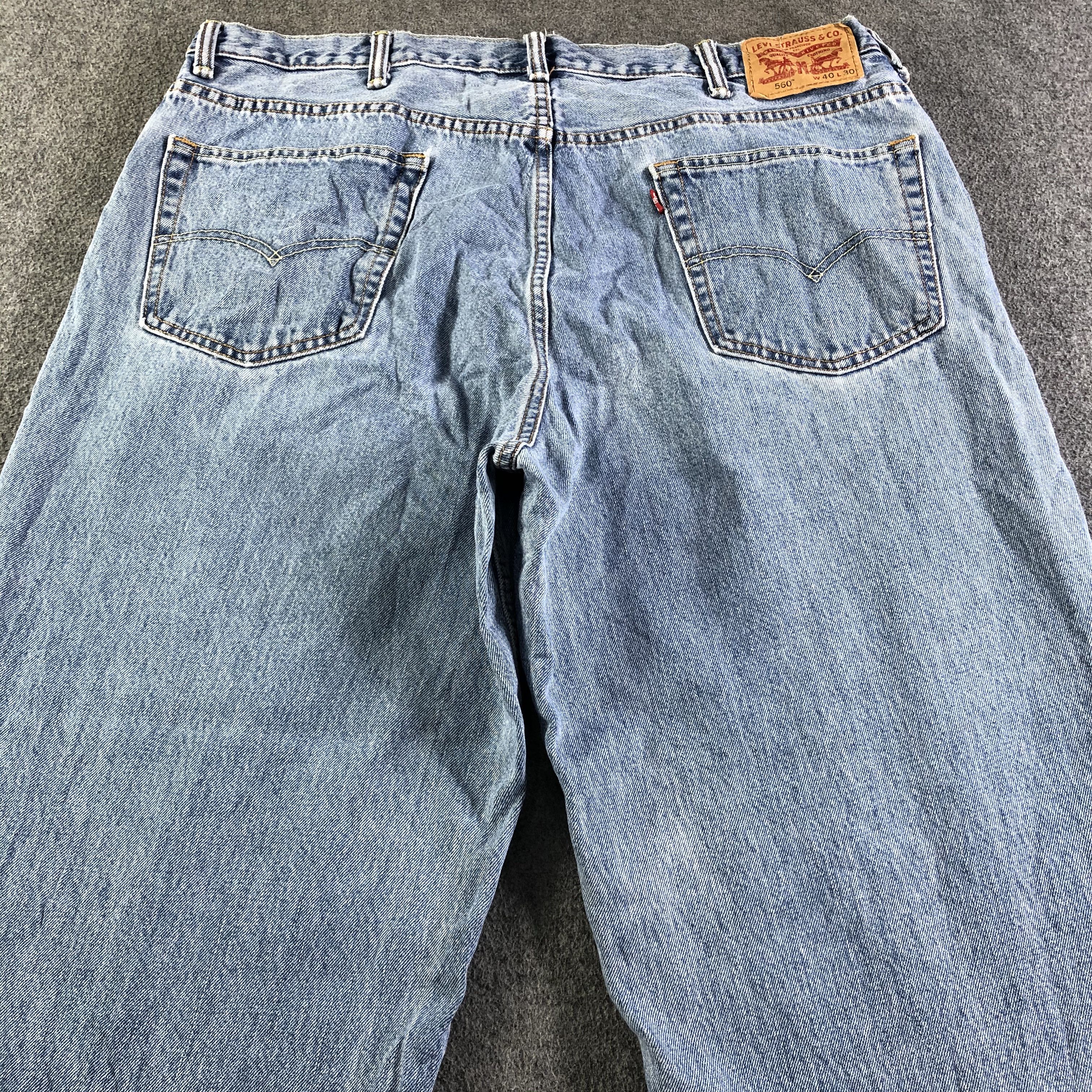 Levi's Vintage Blue Wash Levis 560 Jeans-J4380 Size US 41 - 4 Thumbnail