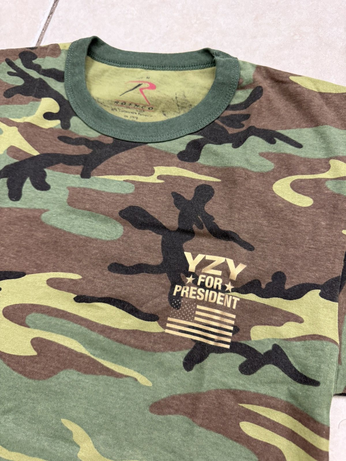 Rothco × Yeezy Rothco Camouflage YZY For President T-Shirt Size M Size US M / EU 48-50 / 2 - 3 Thumbnail