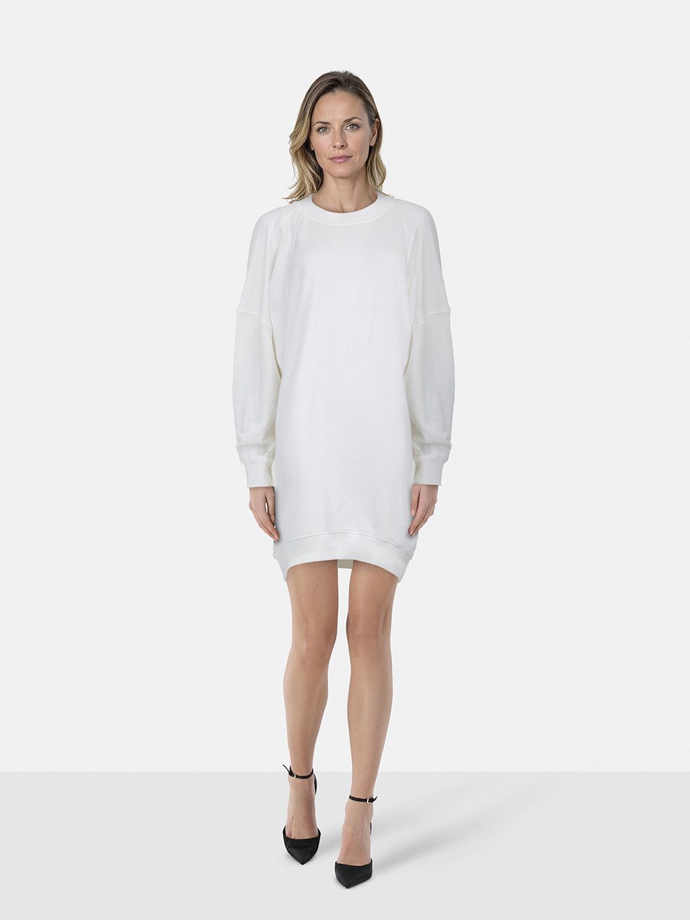 Isabel Marant White Tenery Sweatshirt Dress Size XS / US 0-2 / IT 36-38 - 1 Thumbnail