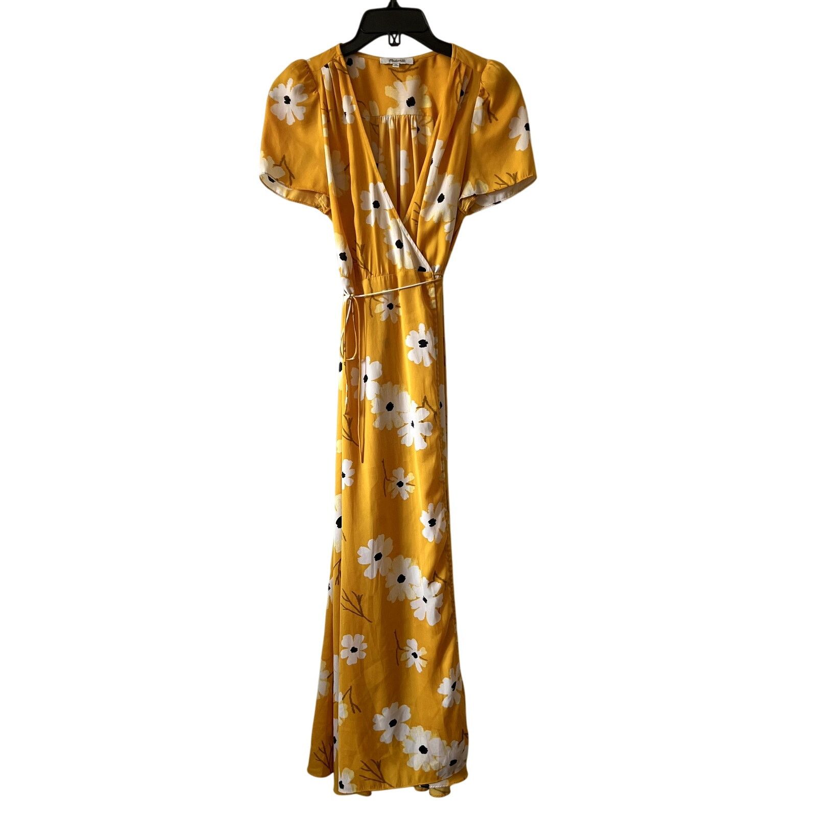 Madewell Madewell Puff-Sleeve Wrap Midi Dress Floral size XS J3 Size XS / US 0-2 / IT 36-38 - 2 Thumbnail