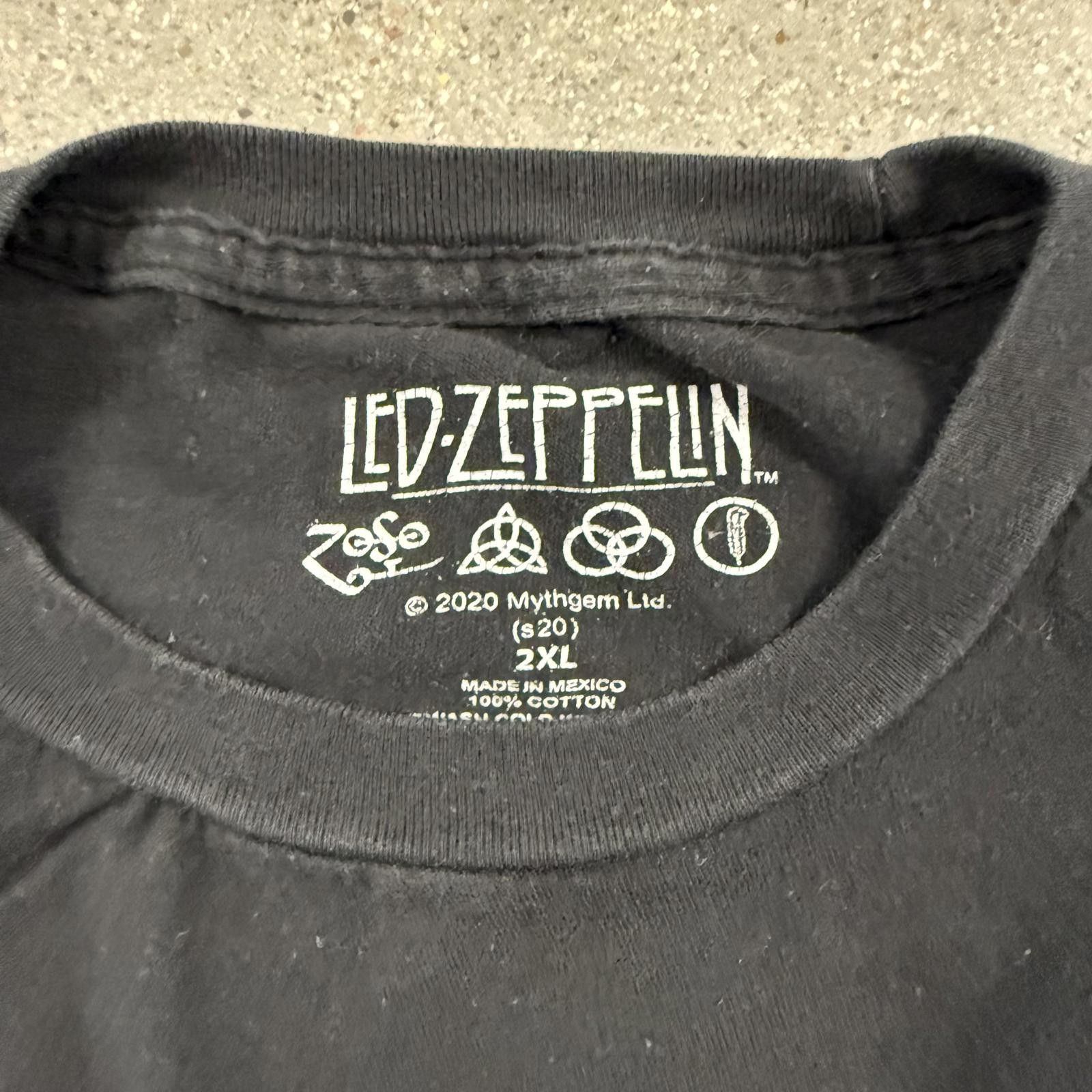 Led Zeppelin Led Zeppelin 1977 US Tour Shirt Reprint Zoso - 2XL Size US XXL / EU 58 / 5 - 3 Thumbnail