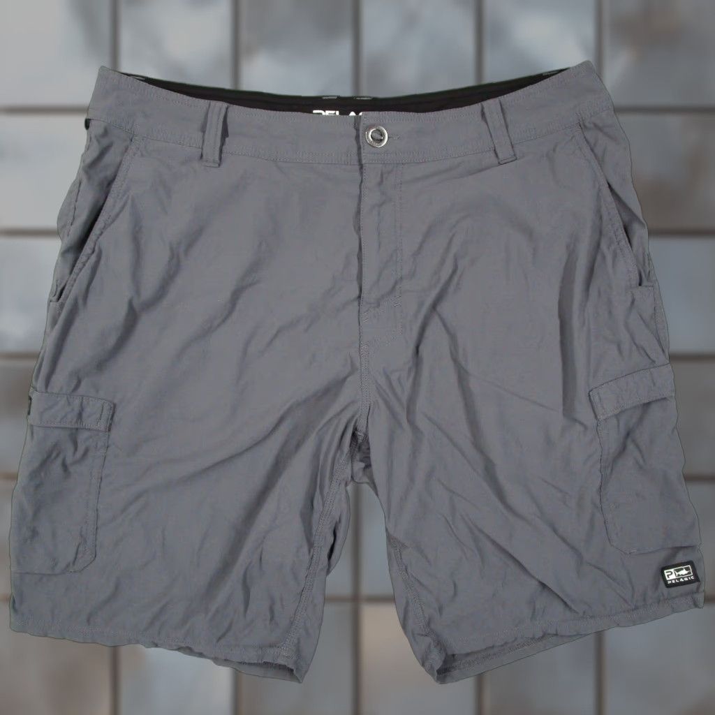 Vintage Pelagic Mens Fishing Shorts Size 36 Gray High Performance Cargo Hybrid 61226 Size US 36 / EU 52 - 1 Thumbnail