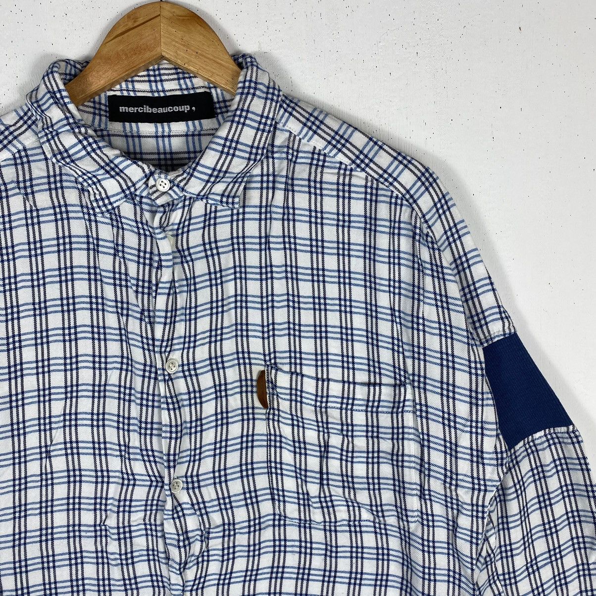 mercibeaucoup IS MERCIBEAUCOUP RAYON COTTON CHECKED PLAID BUTTON UP Size US M / EU 48-50 / 2 - 3 Thumbnail