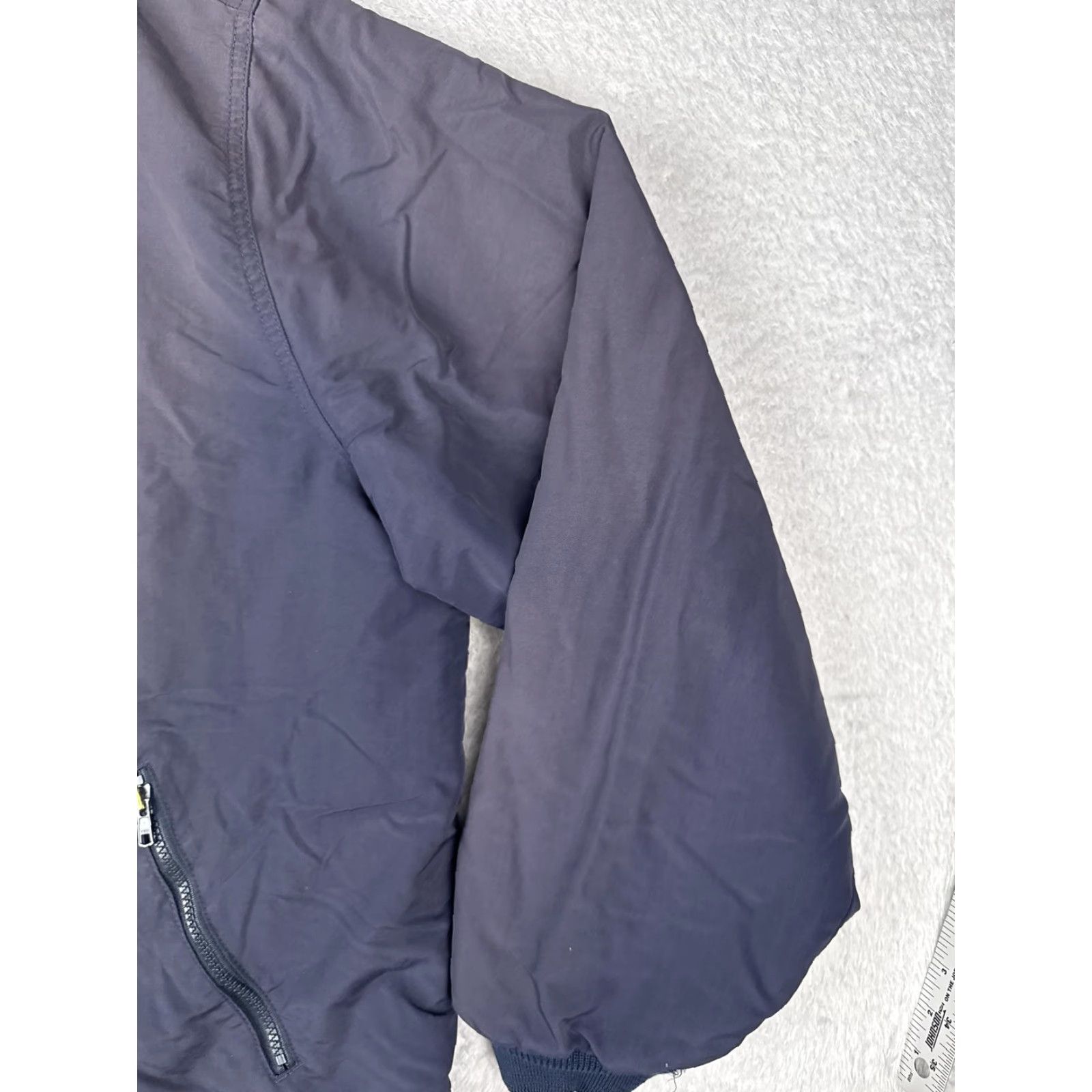 Vintage VINTAGE L.L.Bean Jacket Mens 2XL Navy Full Zip Bomber Pocket Inner Pocket Lining Polyester HX18 Comfort Outdoor Size US XXL / EU 58 / 5 - 4 Thumbnail