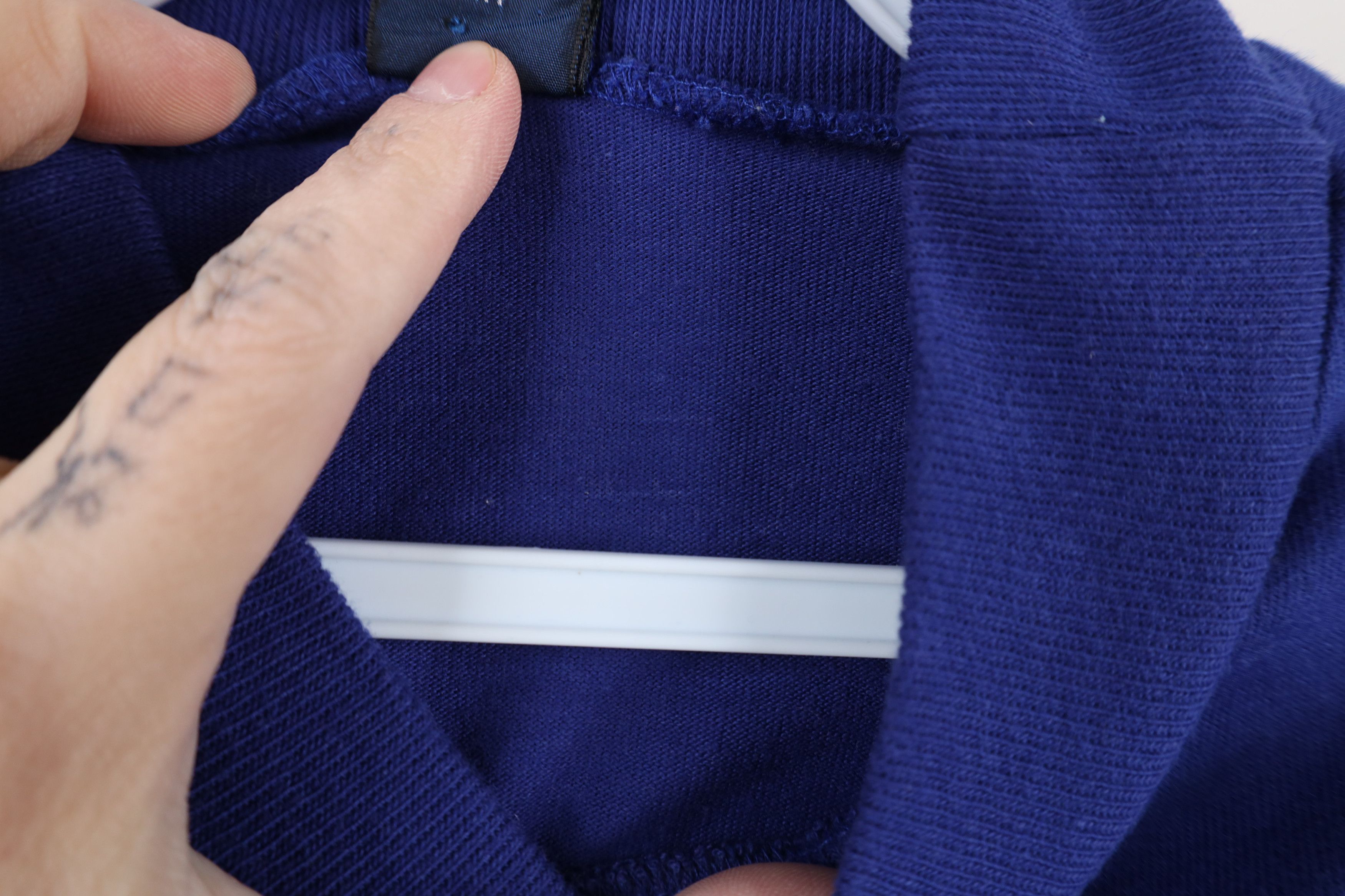 Lands' End × Vintage Vintage 90s Lands End Mock Neck Long Sleeve T-Shirt Blue USA Size US L / EU 52-54 / 3 - 9 Thumbnail
