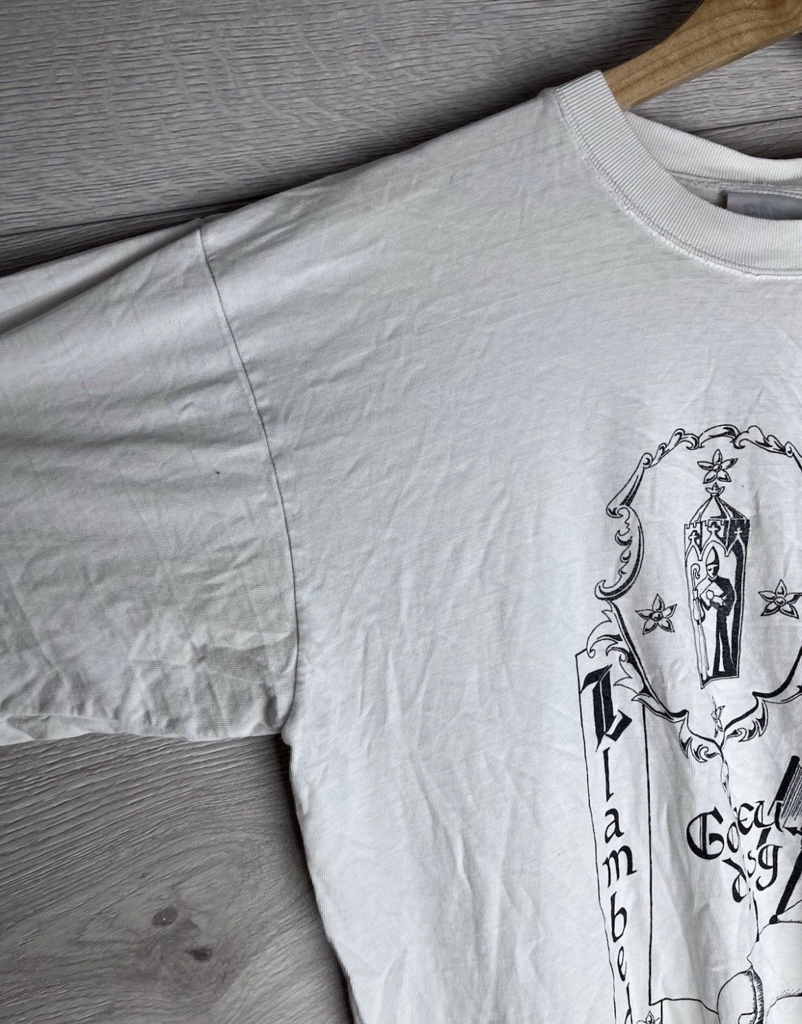 Fruit Of The Loom Vintage mens t-shirt Crazy shirt 1995 size Xl Size US XL / EU 56 / 4 - 3 Thumbnail