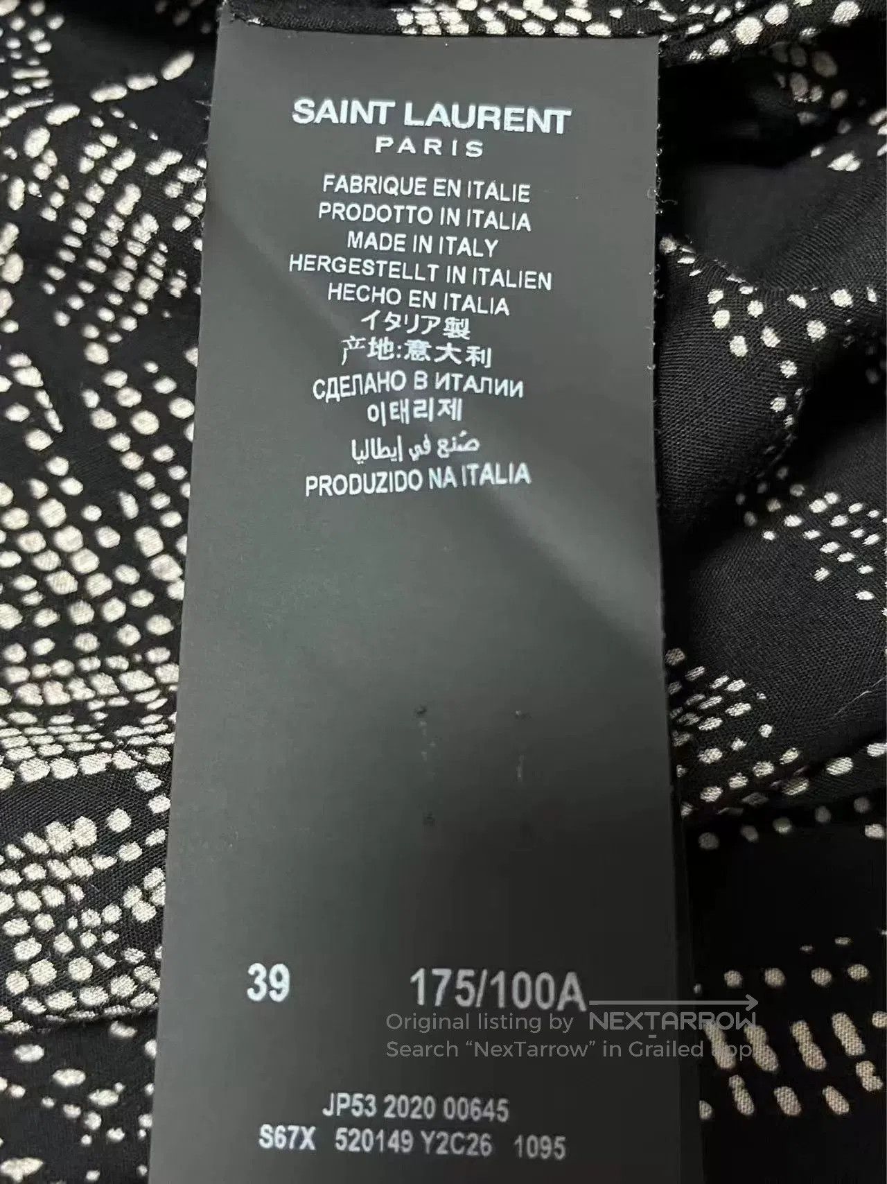 Saint Laurent Paris Saint Laurent Palm Print Casual Shirt. Size US M / EU 48-50 / 2 - 6 Thumbnail