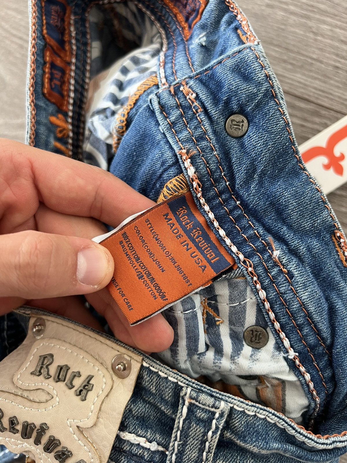 Rock Revival ‼️New Rock Revival Made in USA RRP:210€ Selvage Jeans Size US 28 / EU 44 - 21 Thumbnail