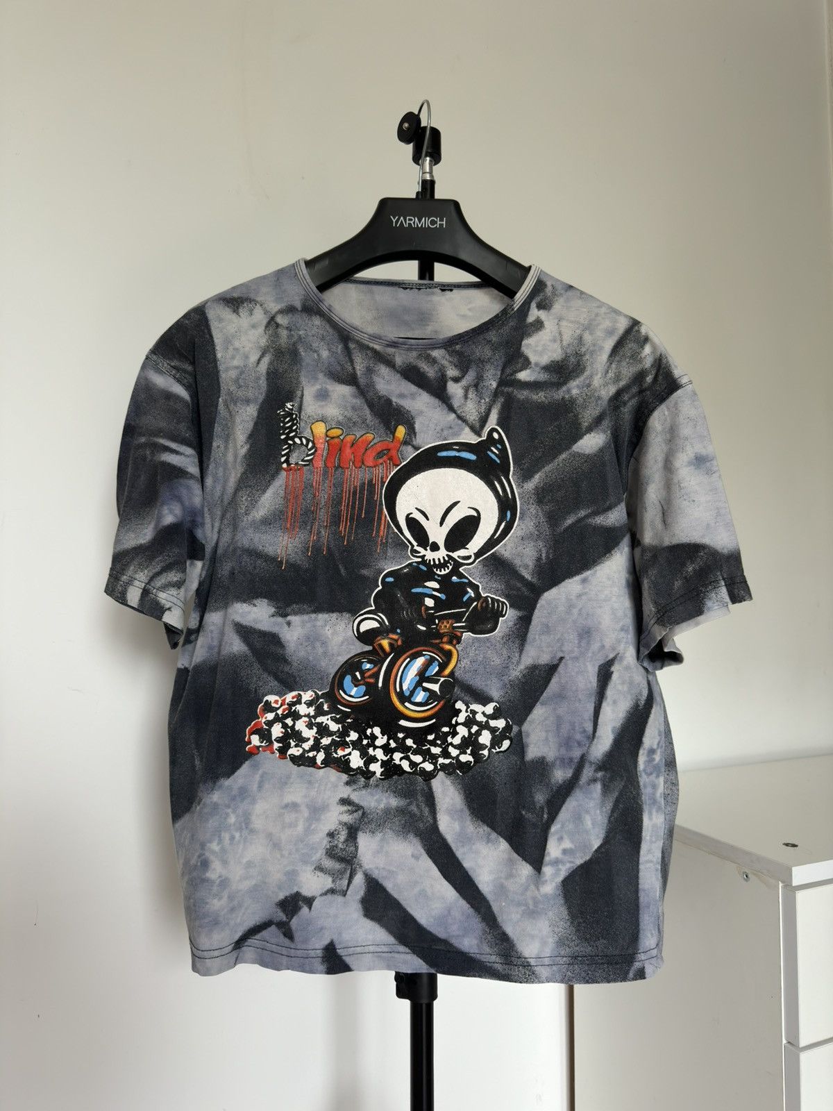 Blind Skateboards Vintage 2000s Blind Skateboards Skeleton Tee Size US M / EU 48-50 / 2 - 1 Thumbnail