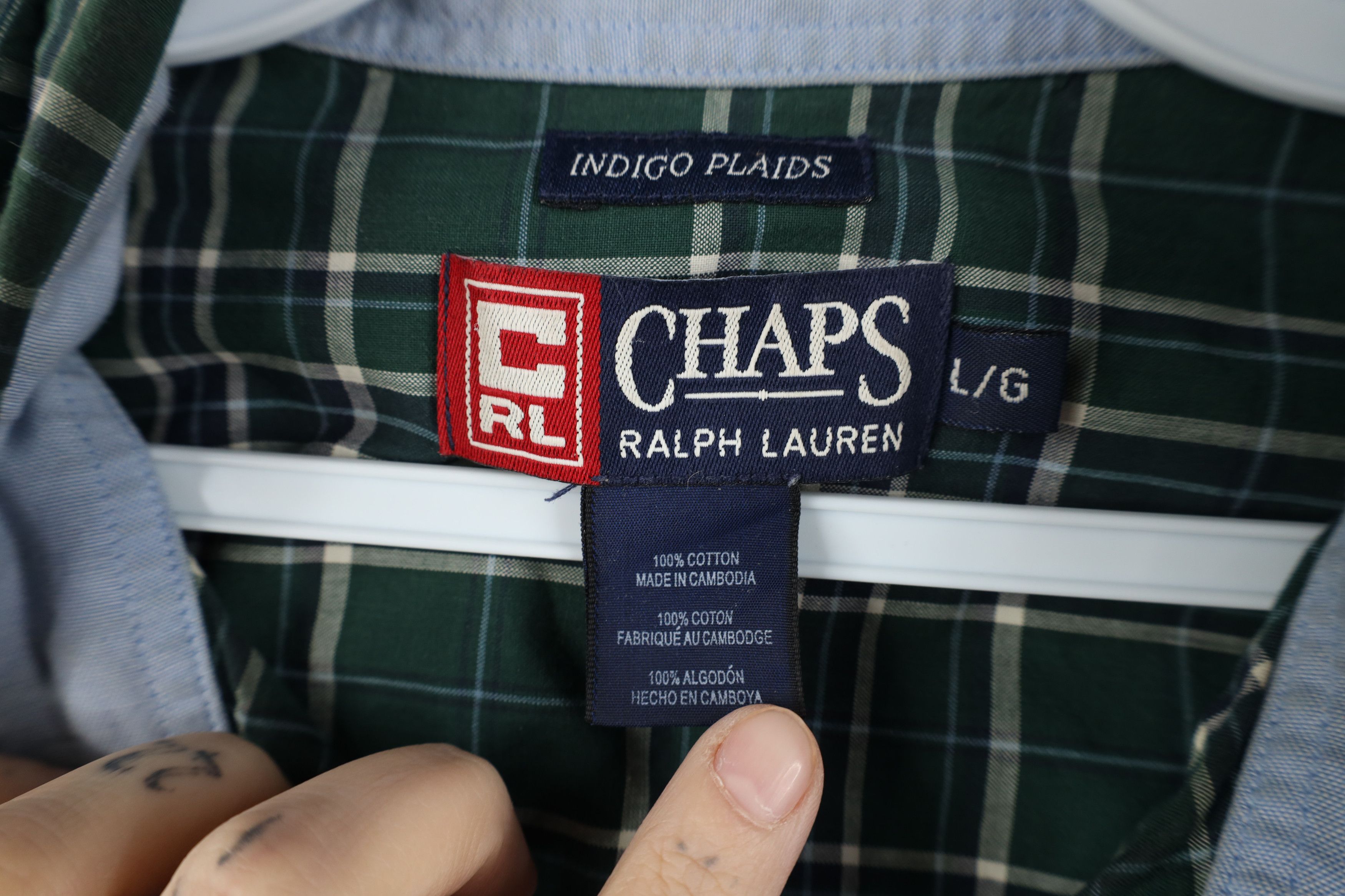 Ralph Lauren Vintage 90s Chaps Ralph Lauren Collared Button Down Shirt Size US L / EU 52-54 / 3 - 9 Thumbnail