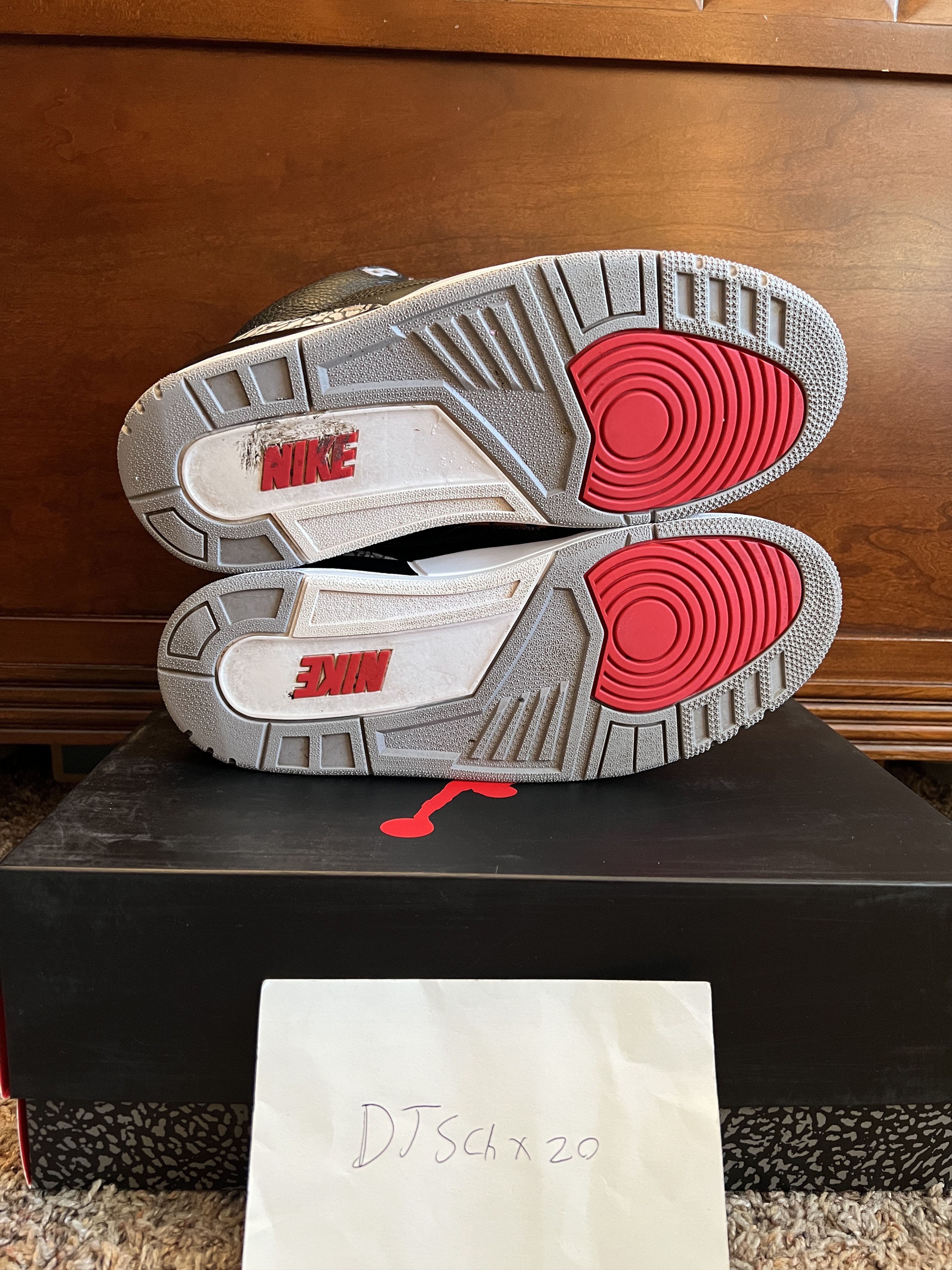 Jordan Brand Air Jordan 3 Retro "Black Cement" (2018) Size US 10.5 / EU 43-44 - 11 Thumbnail