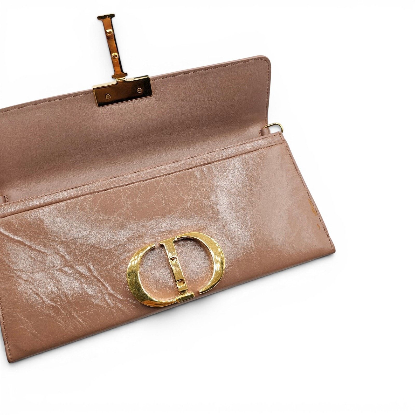 Dior 30 Montaigne Leather Pouch Clutch Bag in Mauve Pink Size ONE SIZE - 4 Thumbnail