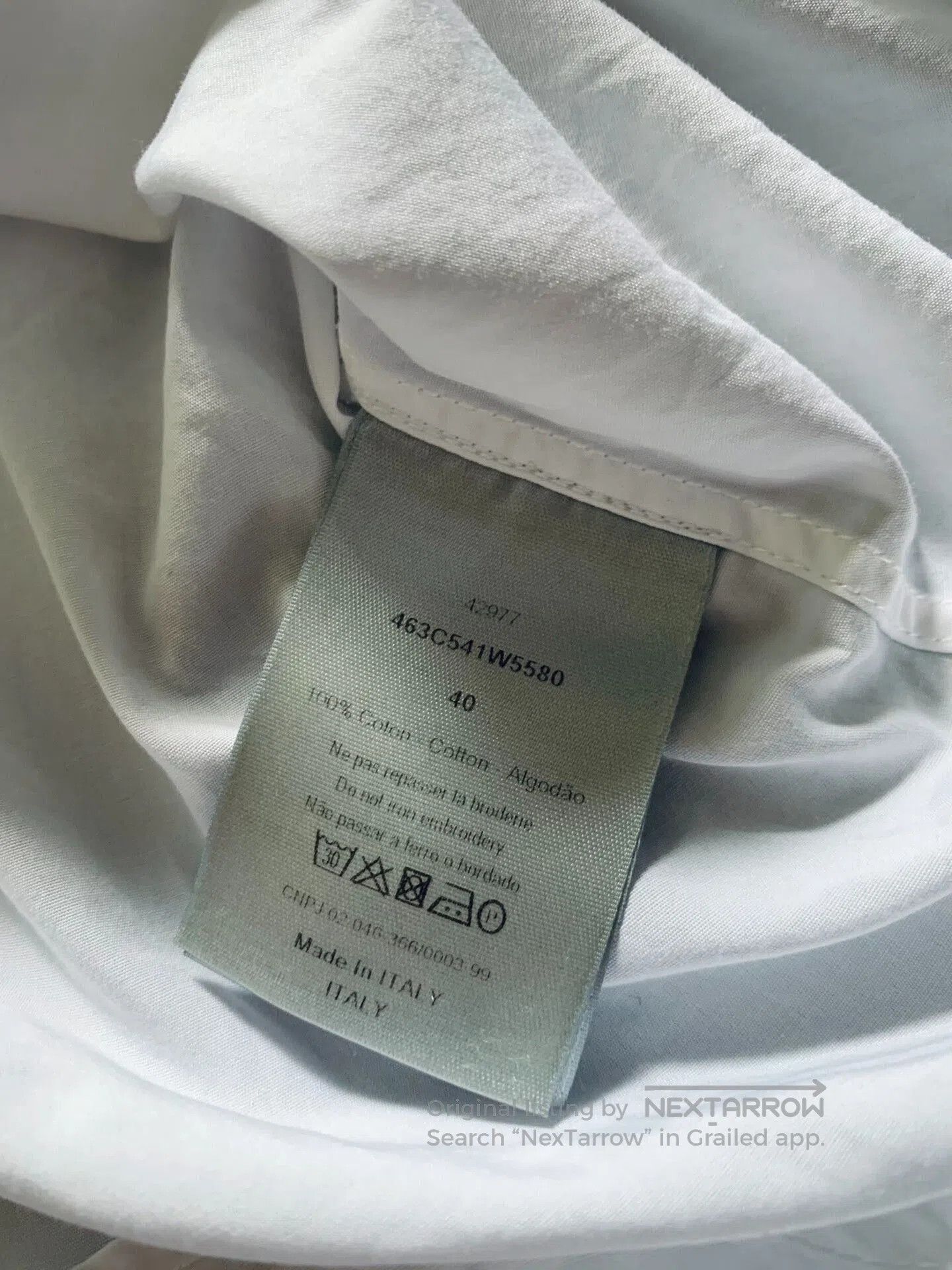Dior Dior Slogan Embroidery White Shirt. Size US XXS / EU 40 - 7 Thumbnail