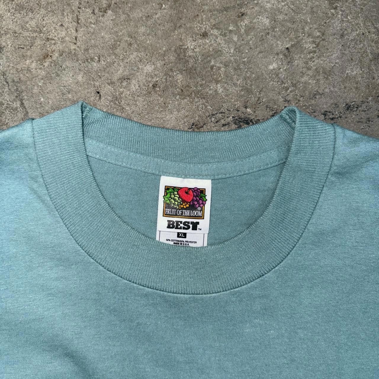 Hanes Hanes Men's Blue and Green Tshirt Size US XL / EU 56 / 4 - 4 Thumbnail