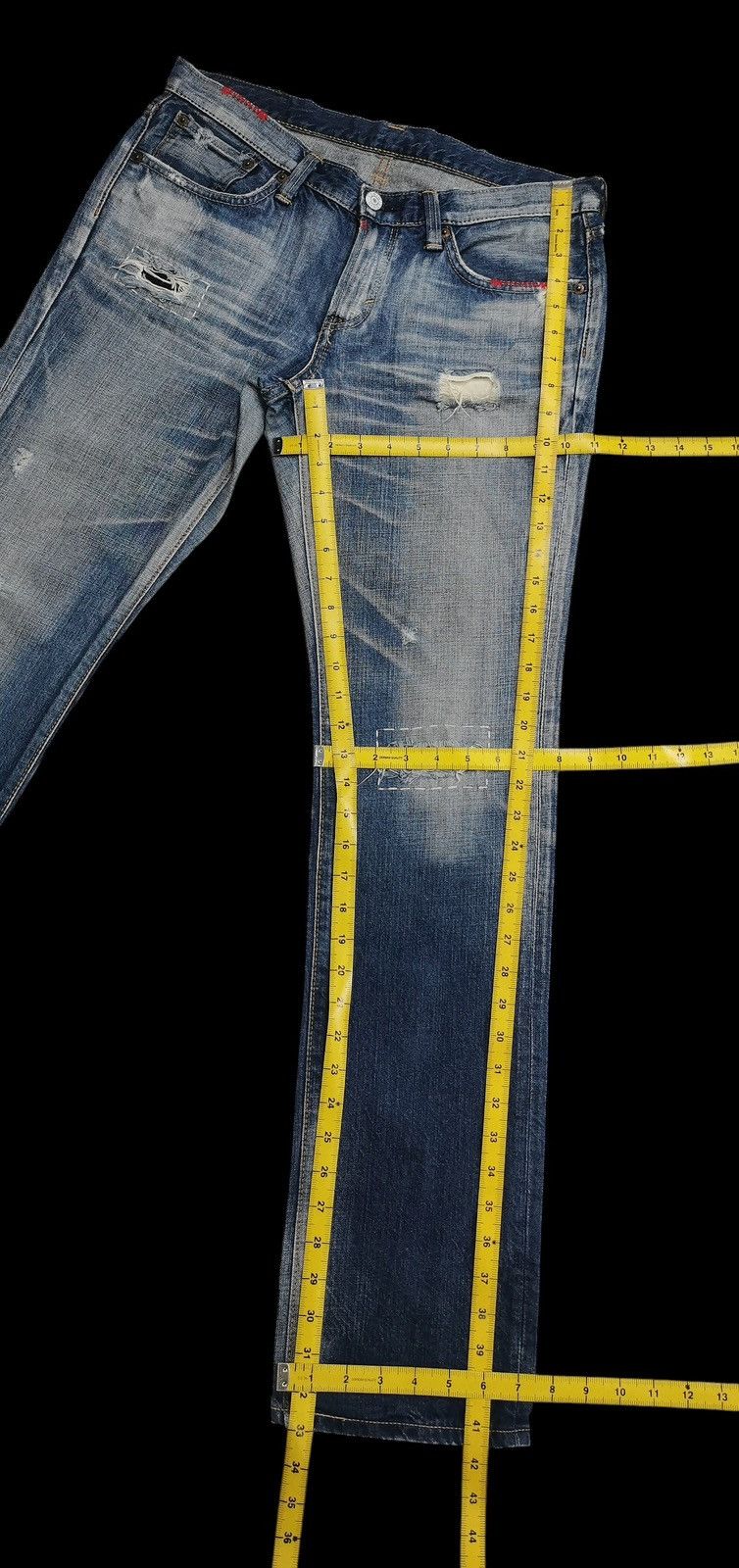 Edwin Vintage Edwin Distressed Jeans Rebel Vintage Size US 32 / EU 48 - 10 Thumbnail
