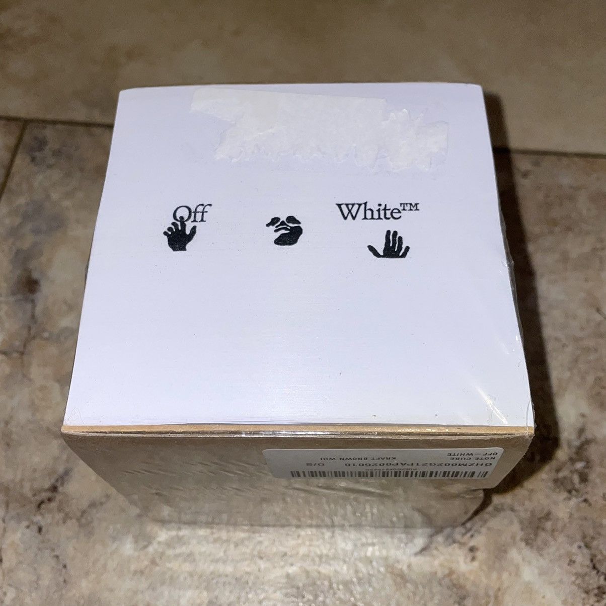Off-White OFF-WHITE Meteor Note Cube Kraft Brown/White Size ONE SIZE - 4 Thumbnail