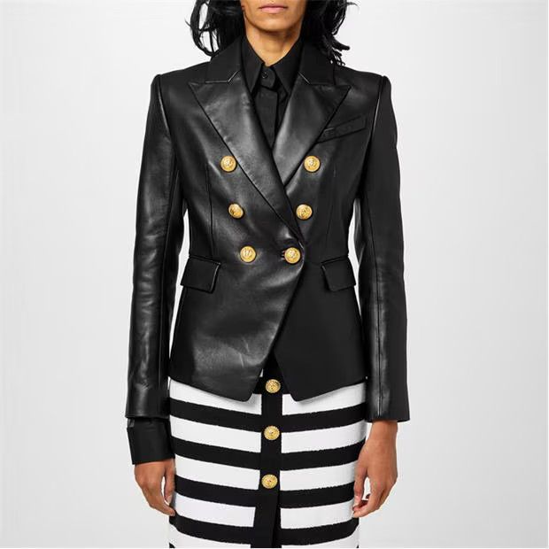 Balmain o1g2r1mq0924 Leather Jackets in Noir Size XS / US 0-2 / IT 36-38 - 3 Thumbnail