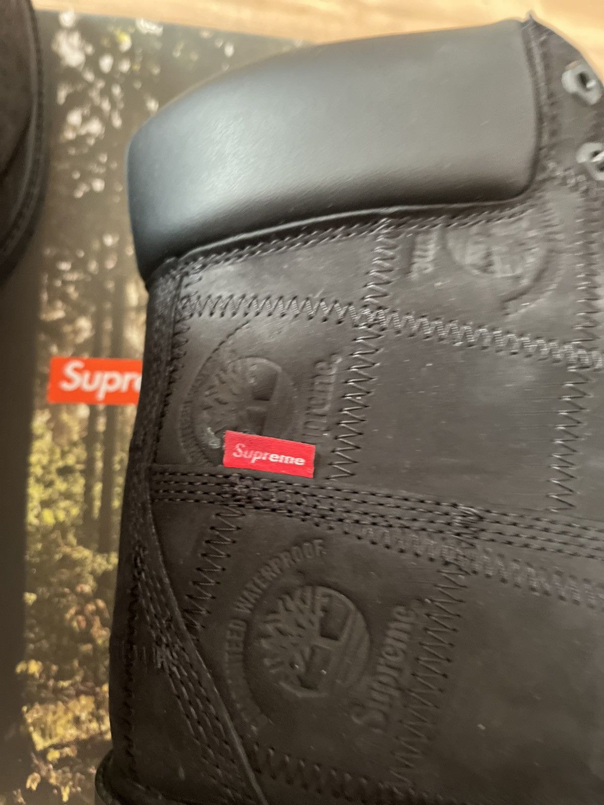 Supreme × Timberland Supreme Patchwork Timberland 6” Premium Waterproof Boot Size US 12 / EU 45 - 15 Thumbnail