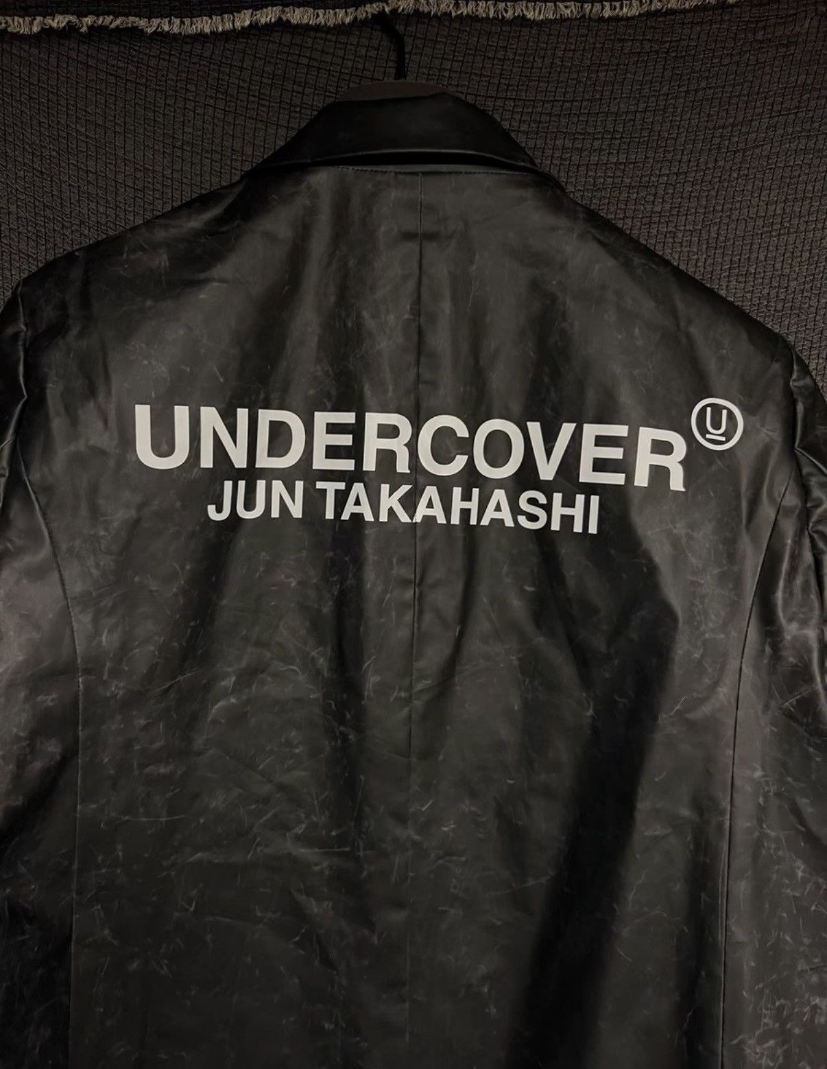 Undercover UNDERCOVER 18aw Crackled Leather Paper Logo Coat Size US M / EU 48-50 / 2 - 3 Thumbnail