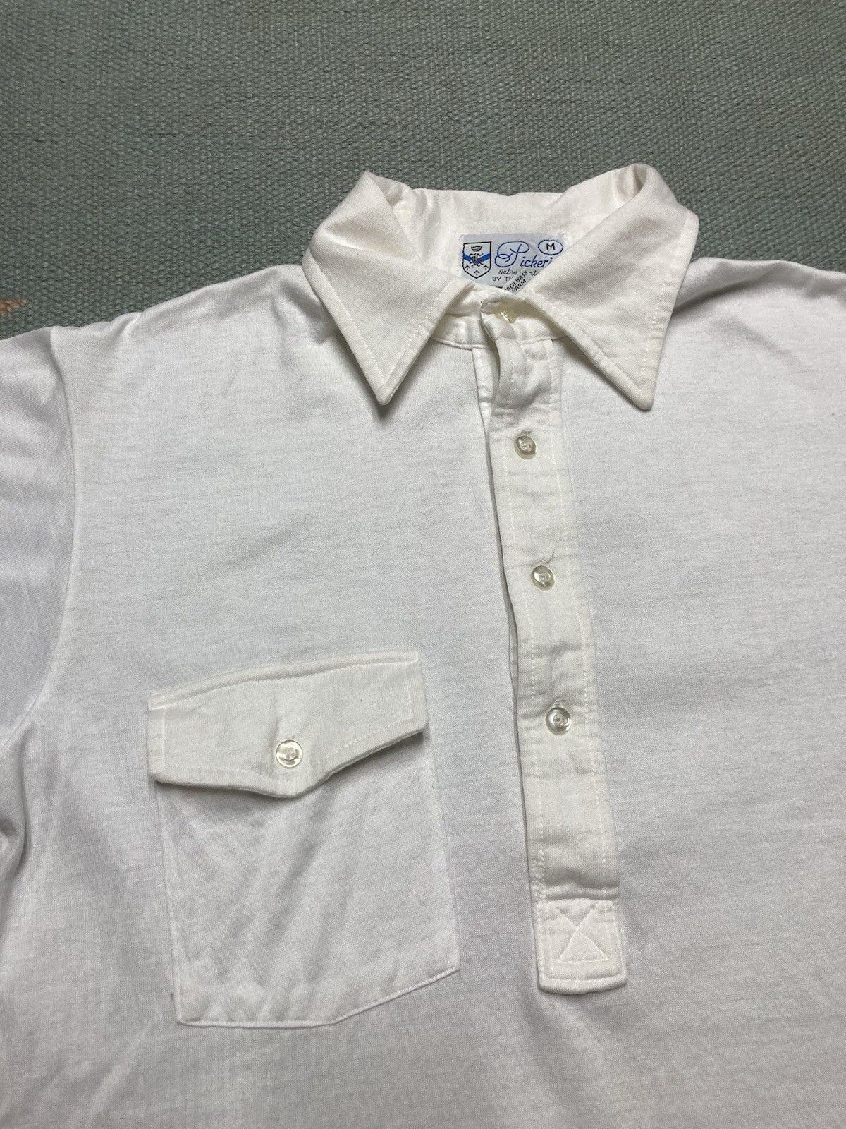 Vintage Vintage 70s polo shirt lisle cotton soft blank golf medium Size US M / EU 48-50 / 2 - 3 Thumbnail